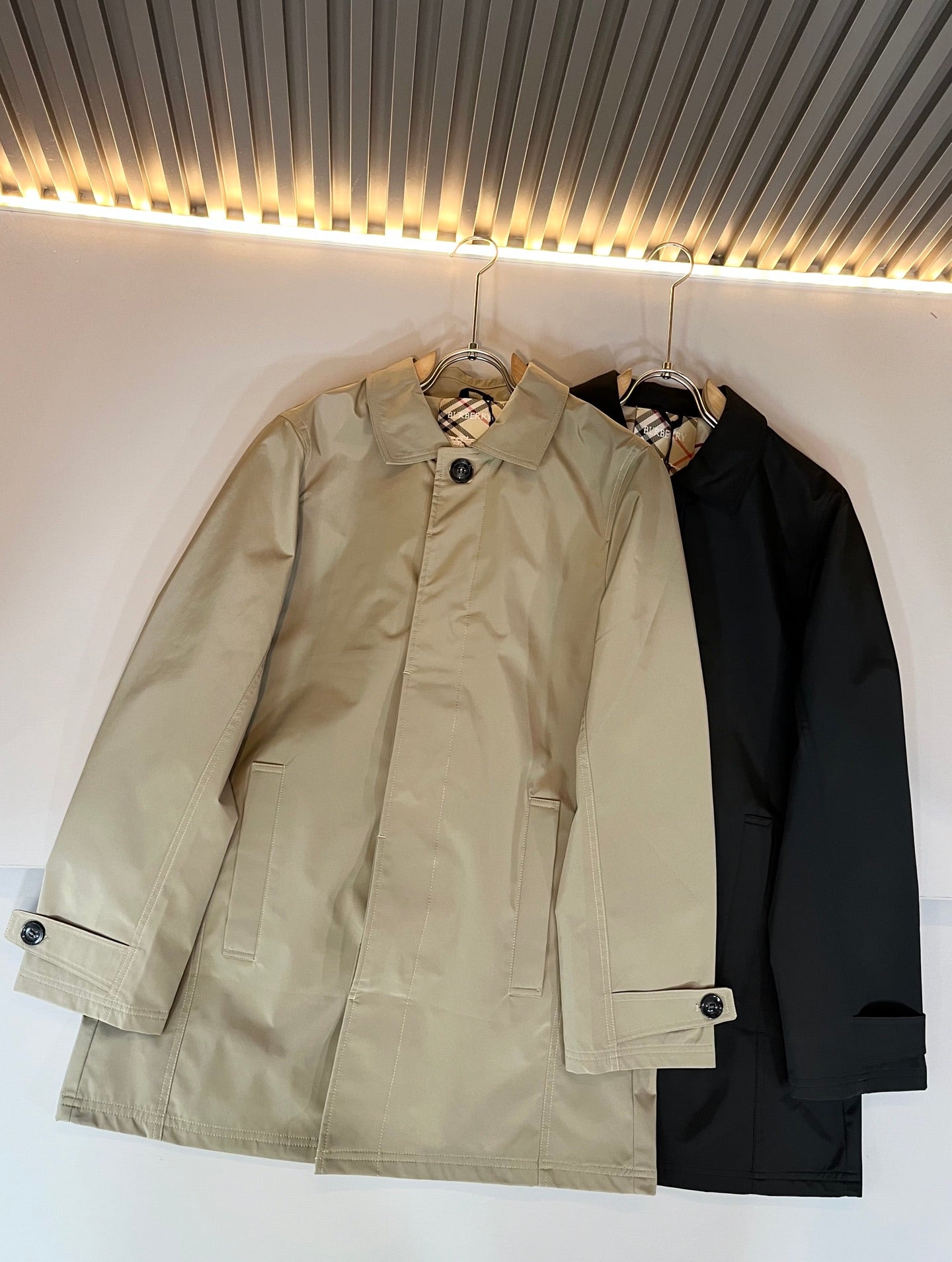 BURB* 2025ss new mid-length coat coat