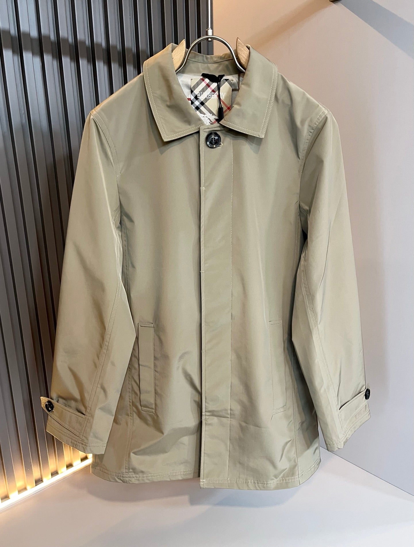 BURB* 2025ss new mid-length coat coat
