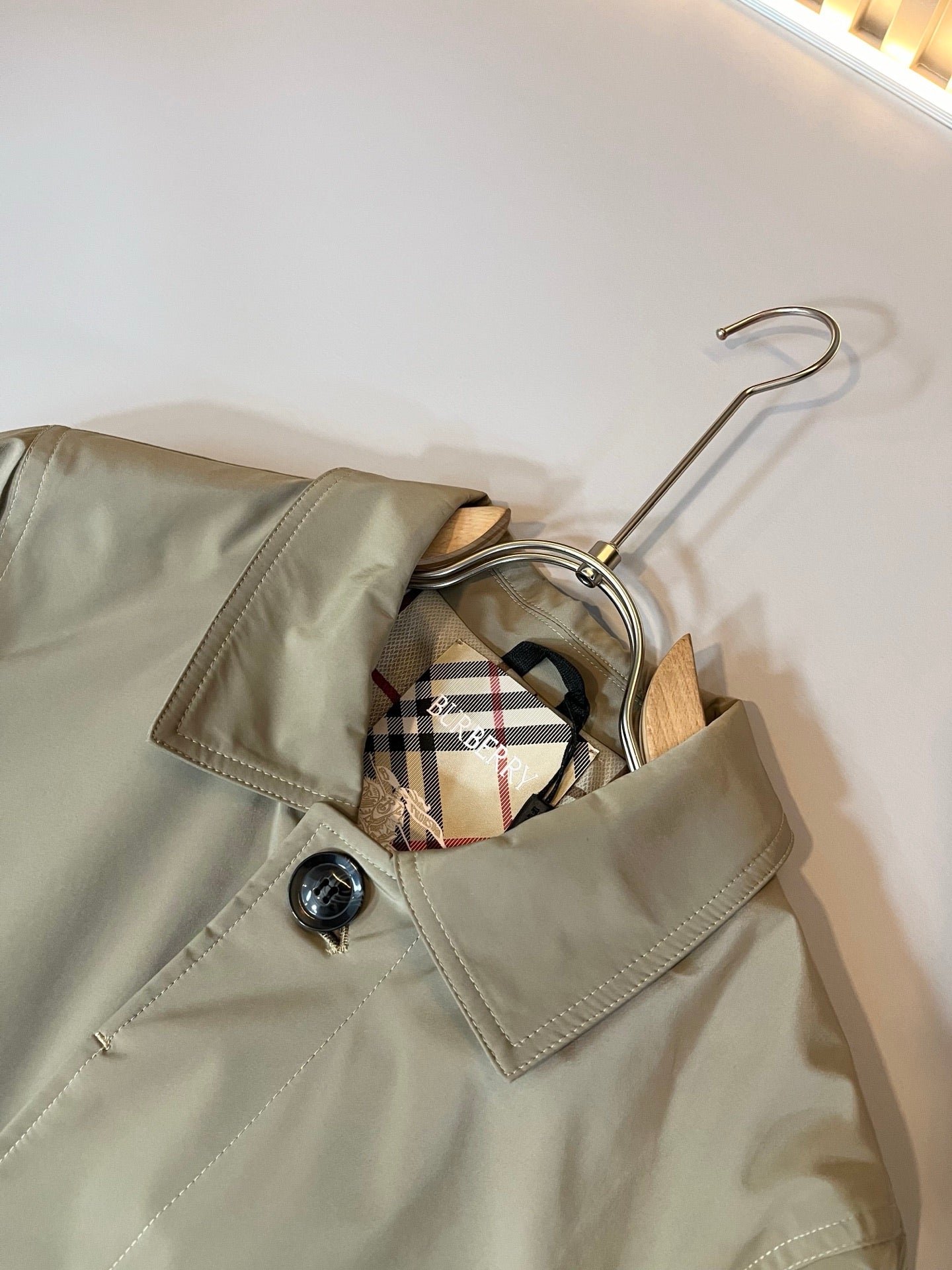 BURB* 2025ss new mid-length coat coat