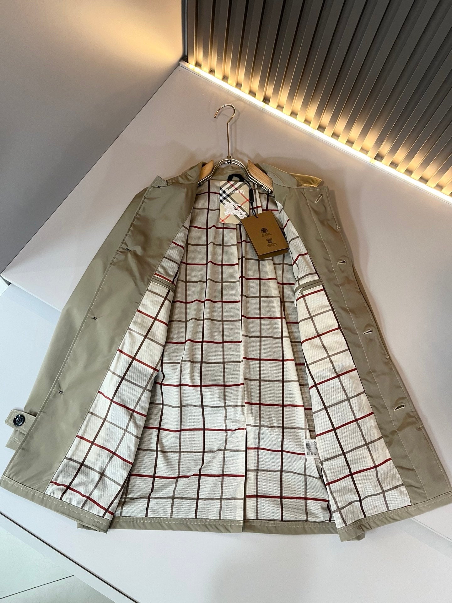 BURB* 2025ss new mid-length coat coat