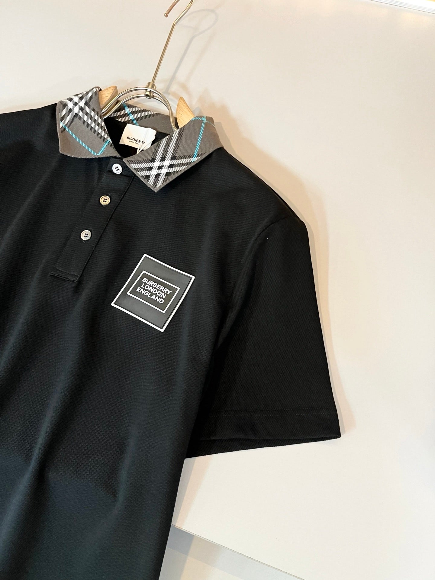 BURB* 2025ss new men's short sleeve polo shirt