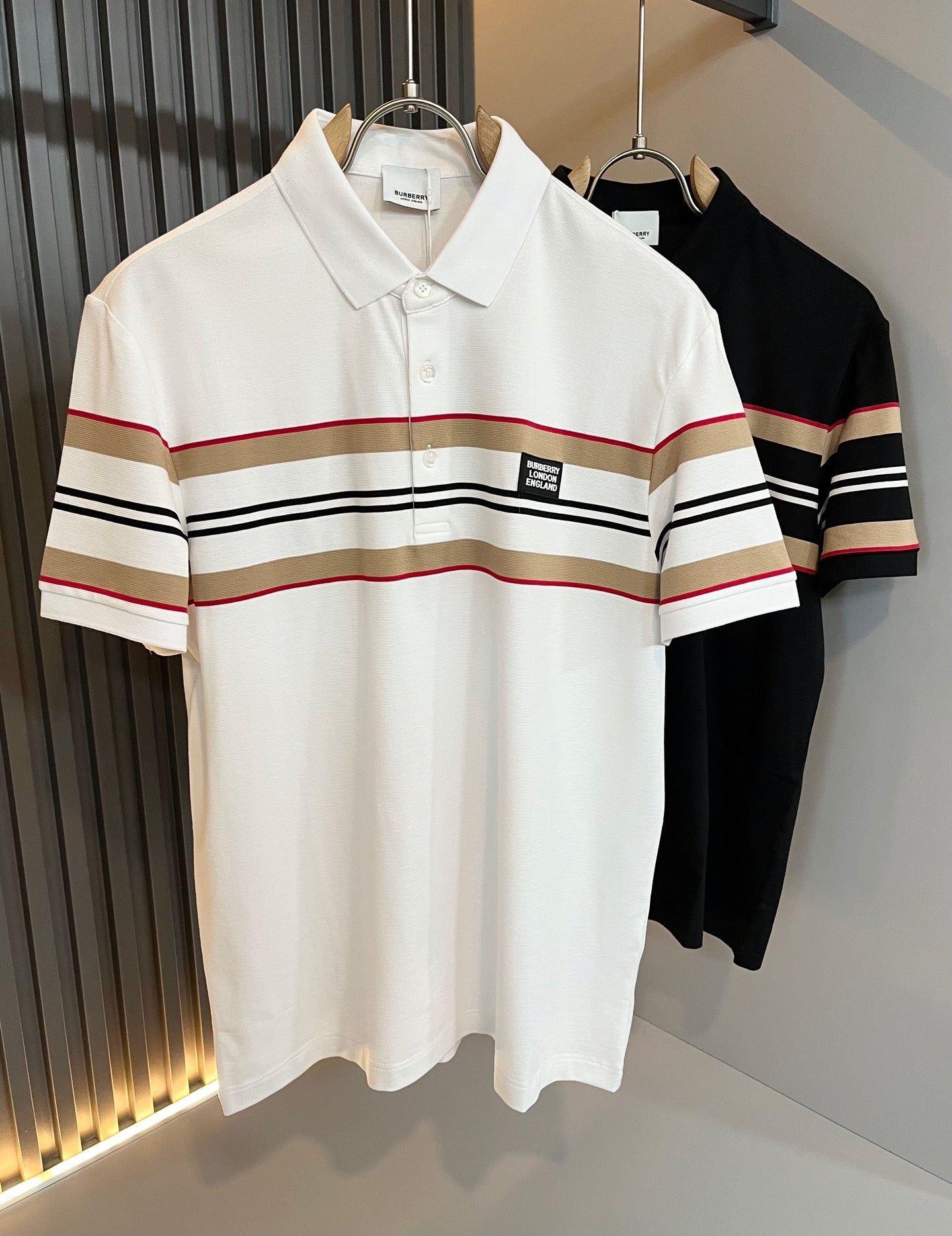 BURB* 2025ss new men's polo shirt