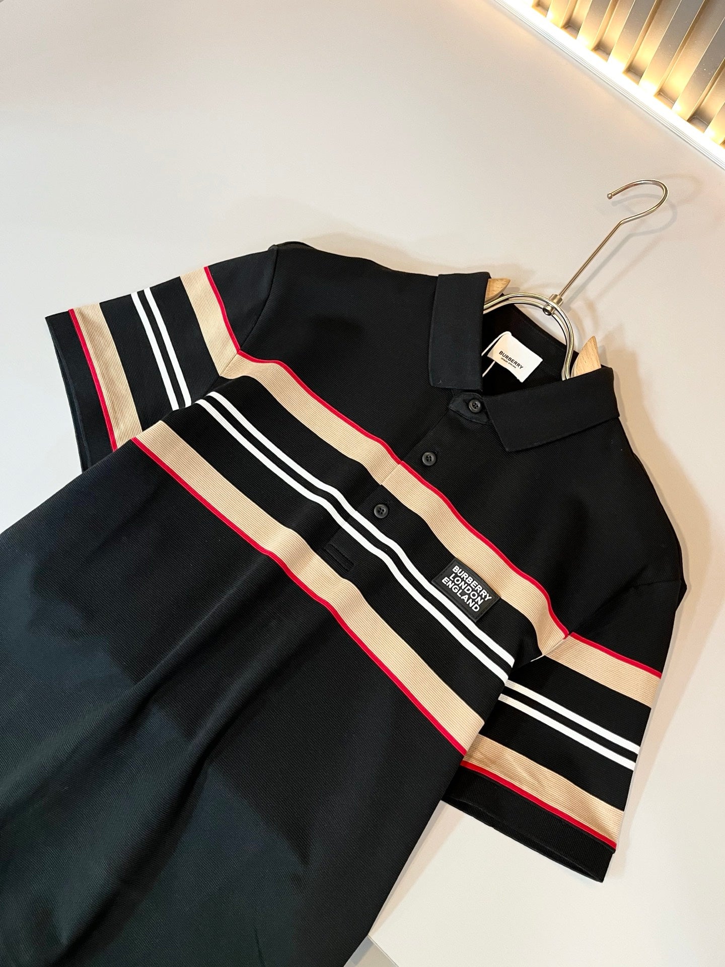 BURB* 2025ss new men's polo shirt