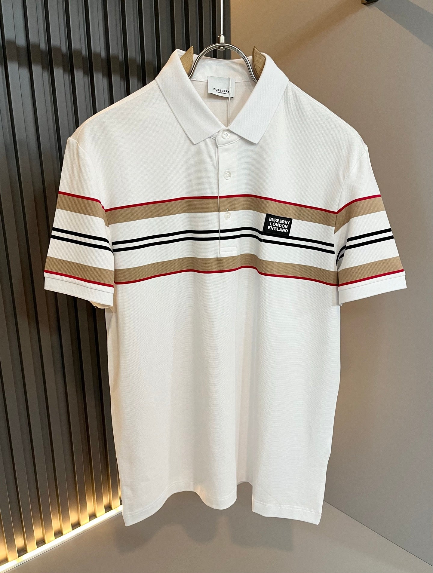 BURB* 2025ss new men's polo shirt