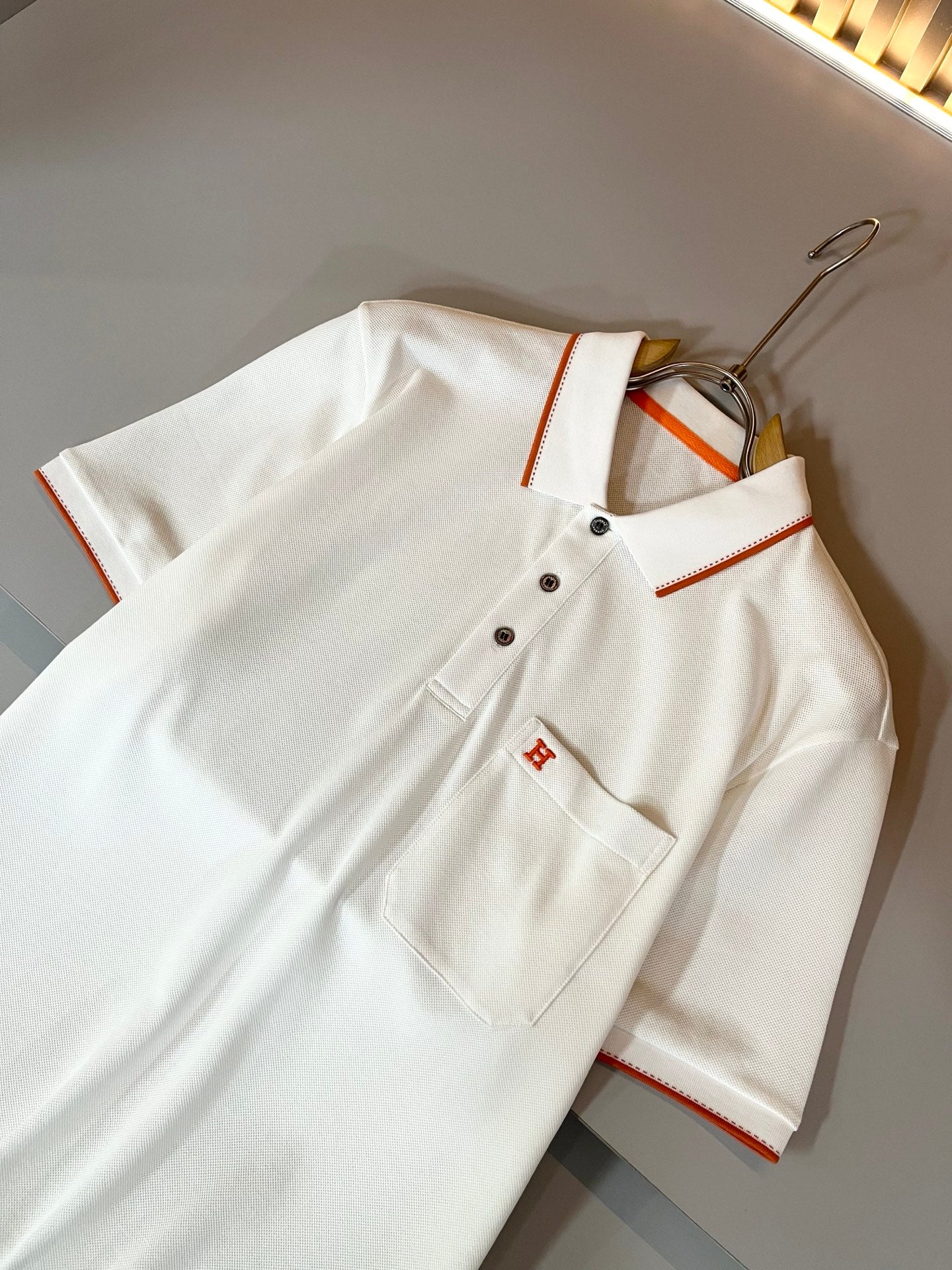 HERM* 2025ss new men's polo shirt