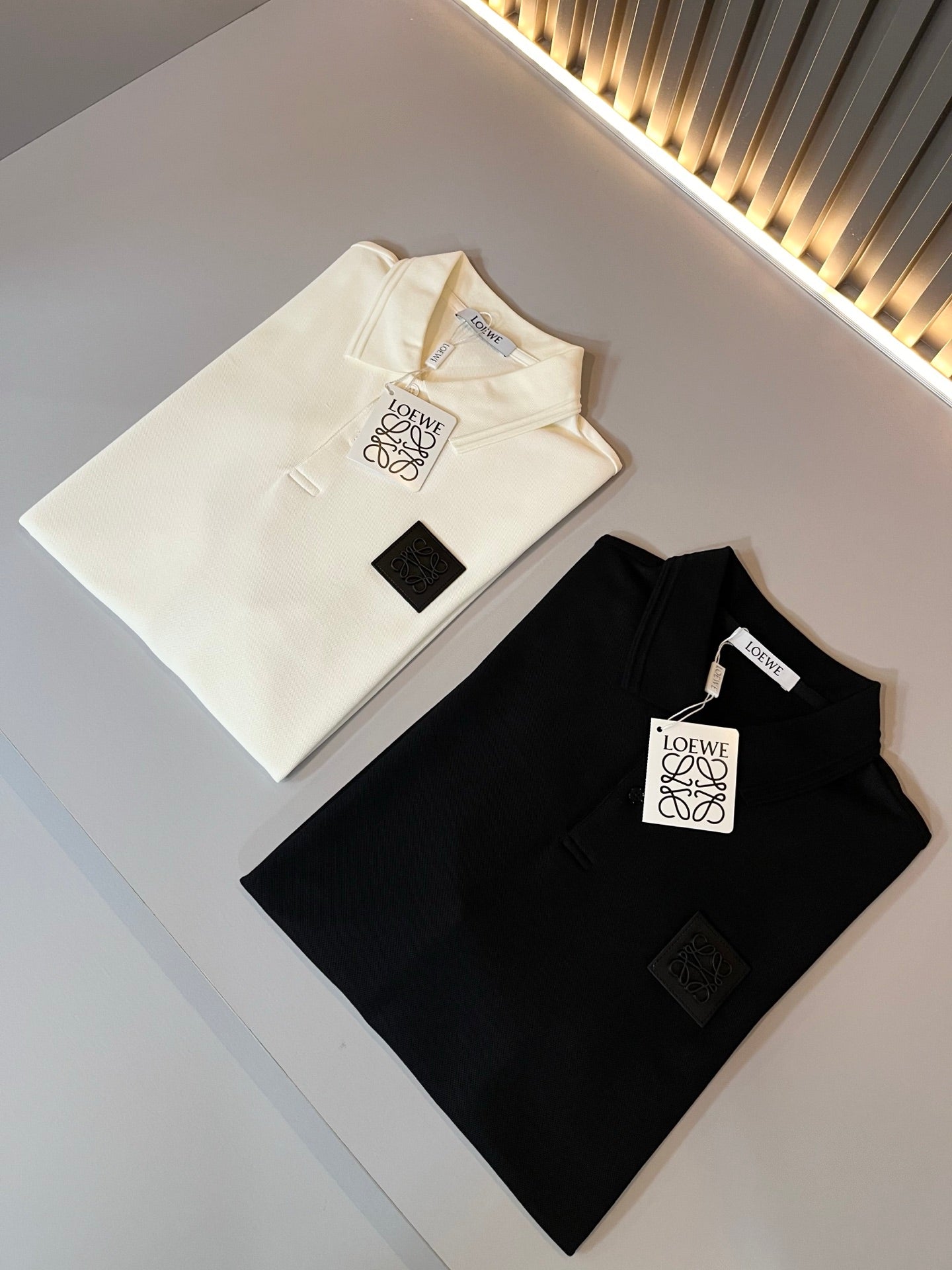 LOE*W 2025ss new men's lapel polo shirt