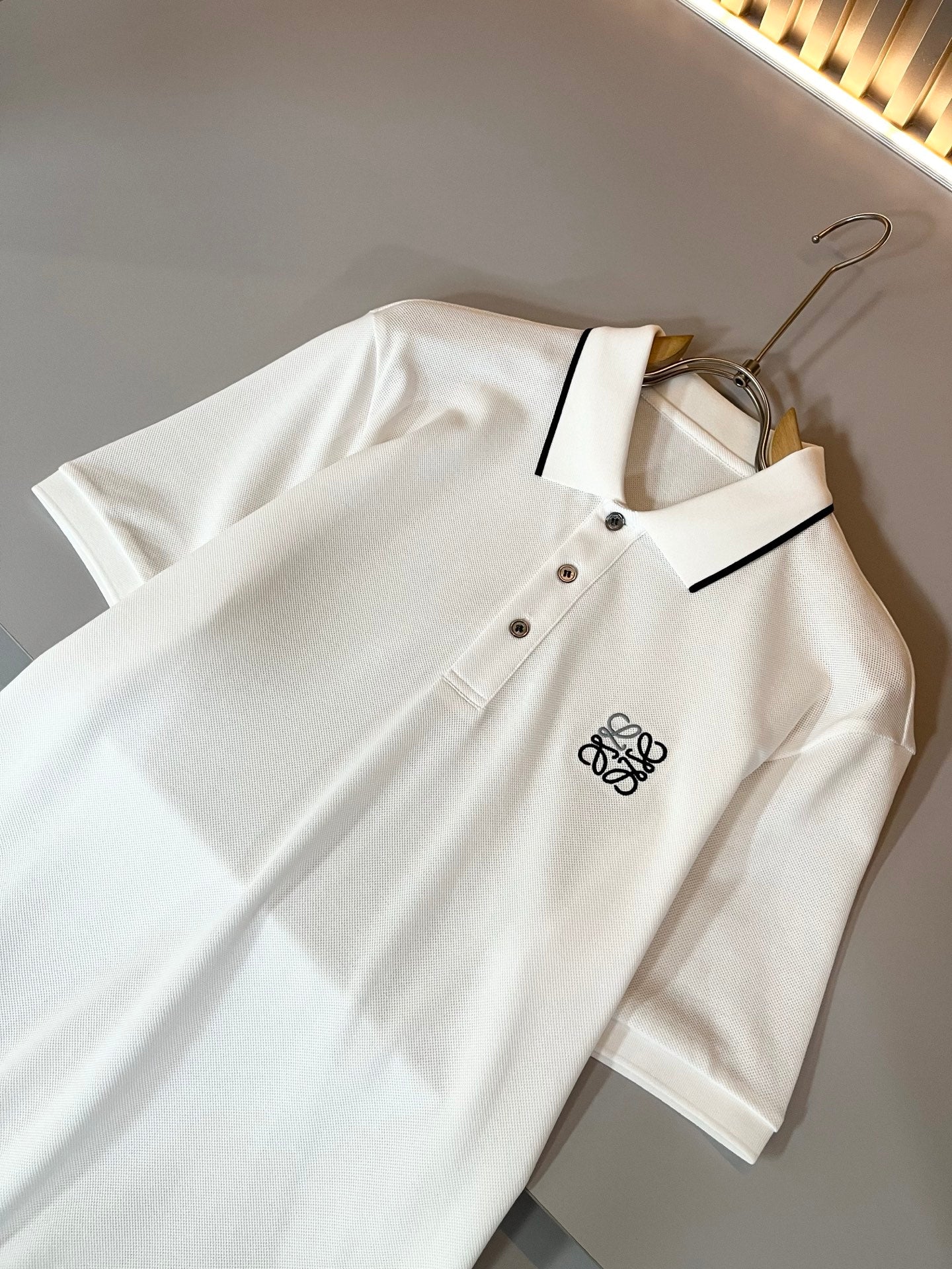 LOE*W 2025ss new men's polo shirt