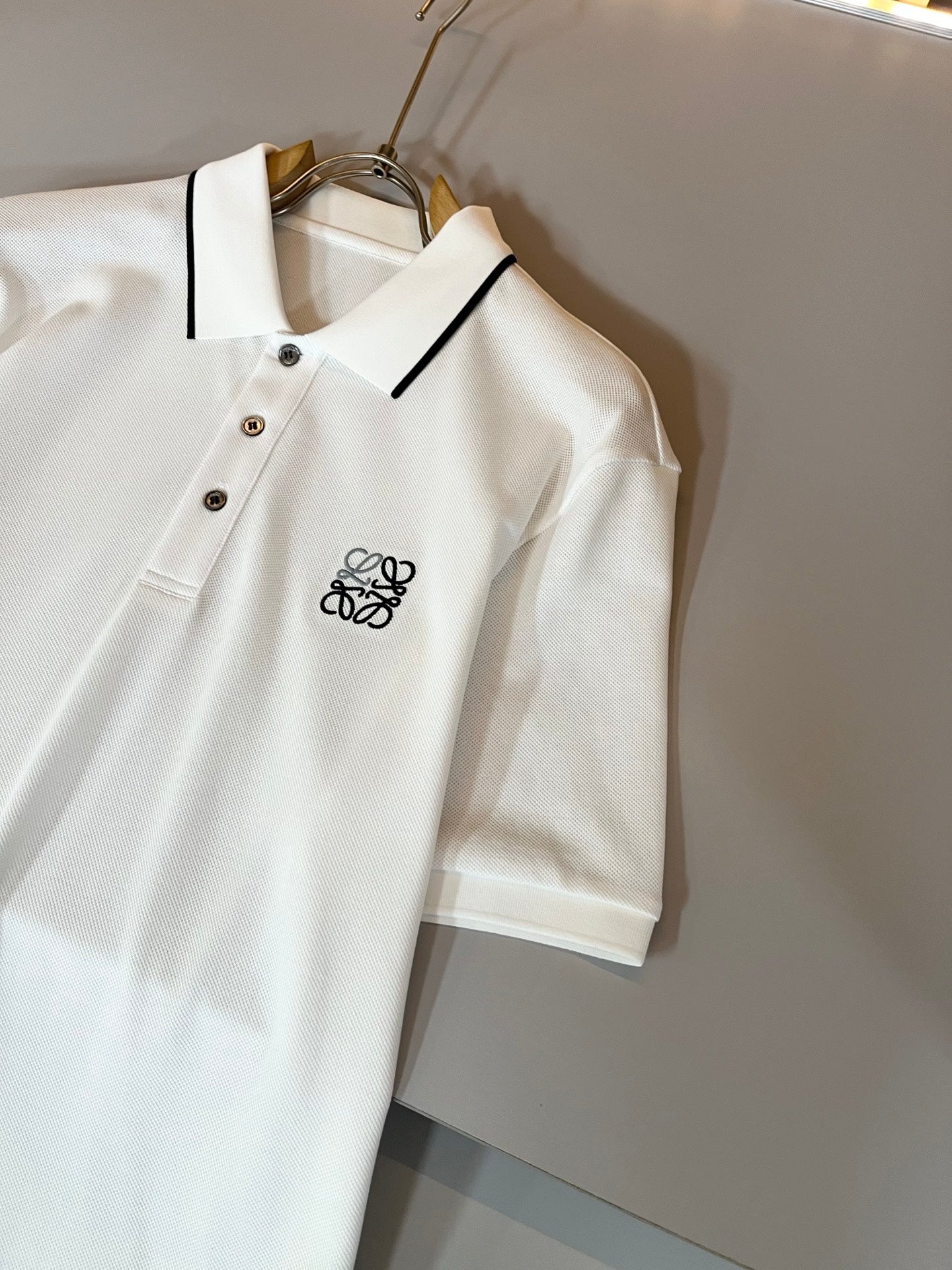 LOE*W 2025ss new men's polo shirt