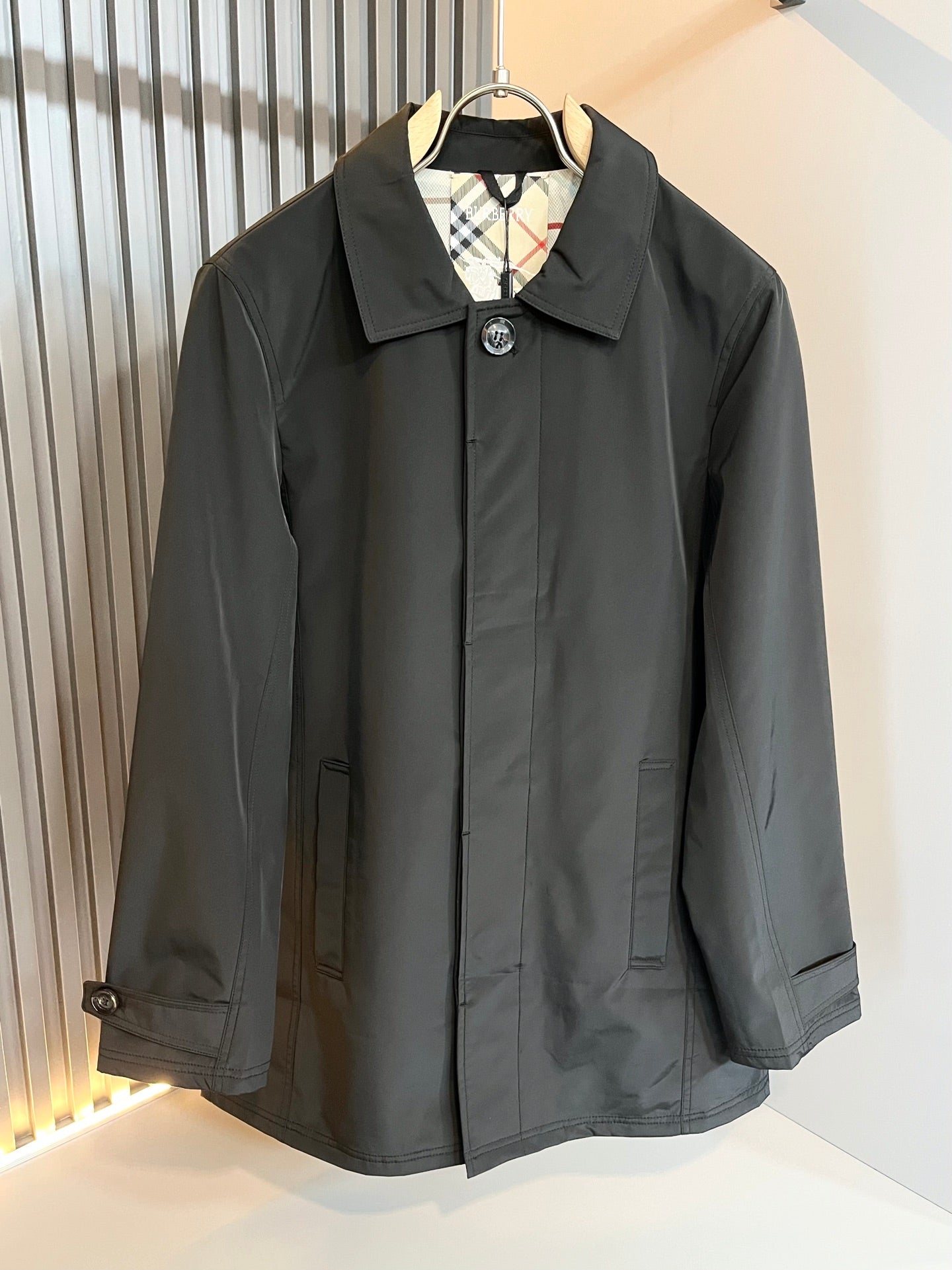 BURB* 2025ss new mid-length coat coat