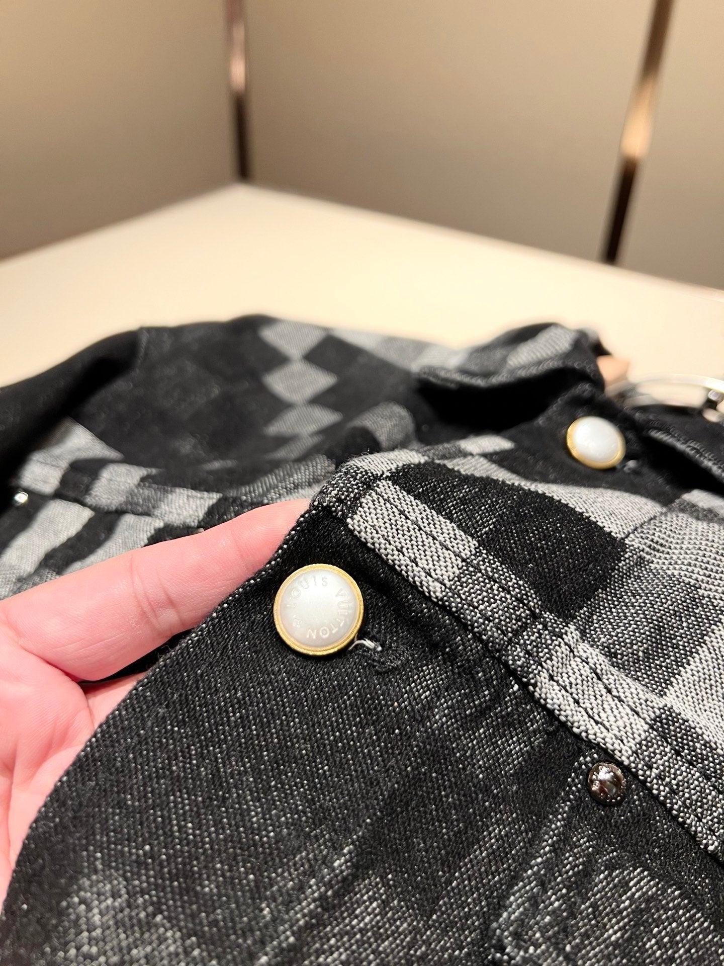LOUI*V 2025ss new damier denim suit