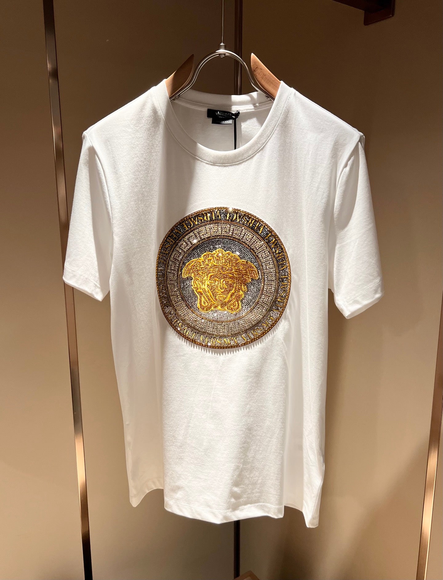 VERSA* 2025ss new crystal medusa t-shirt