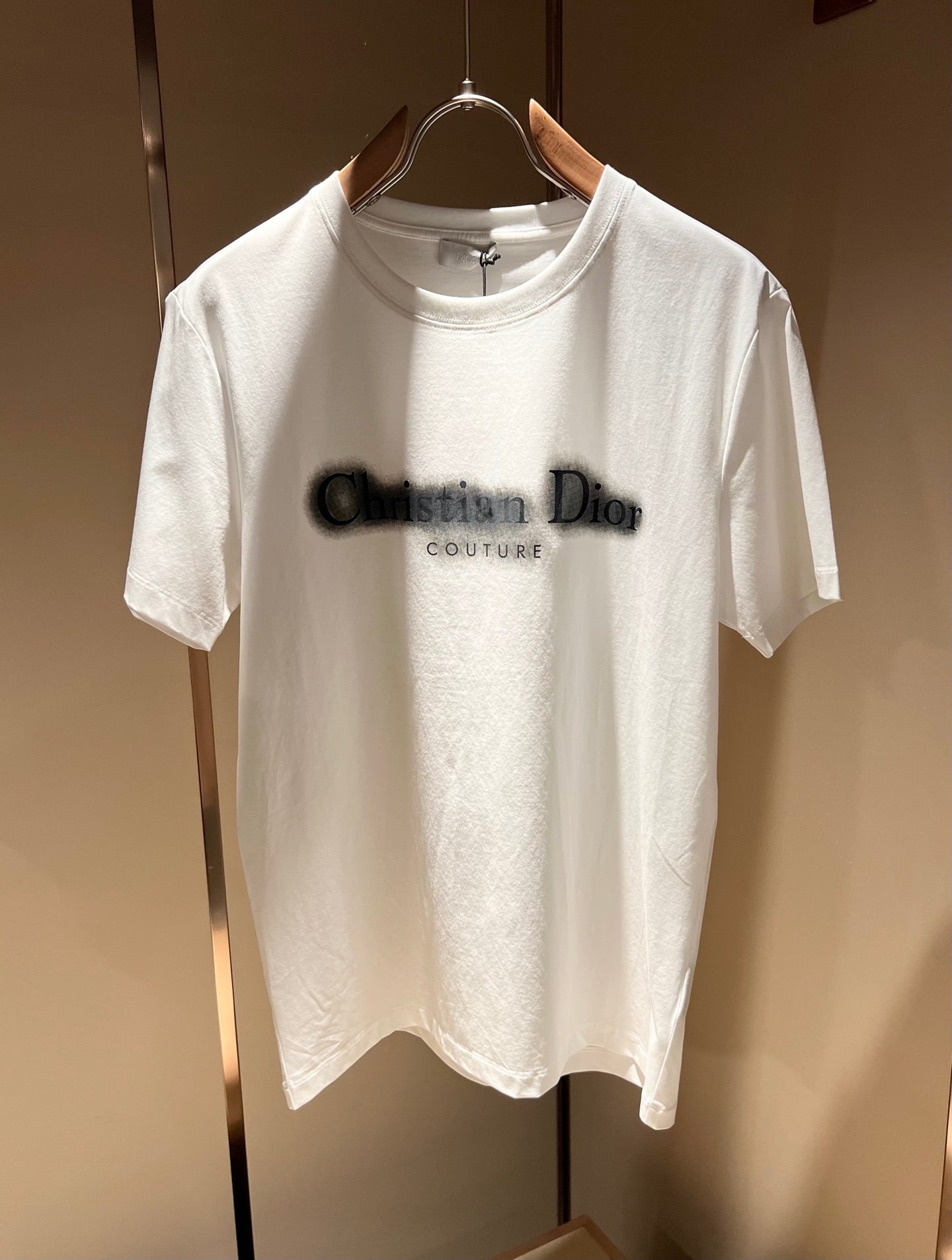 DIO* blurred logo cotton t-shirt