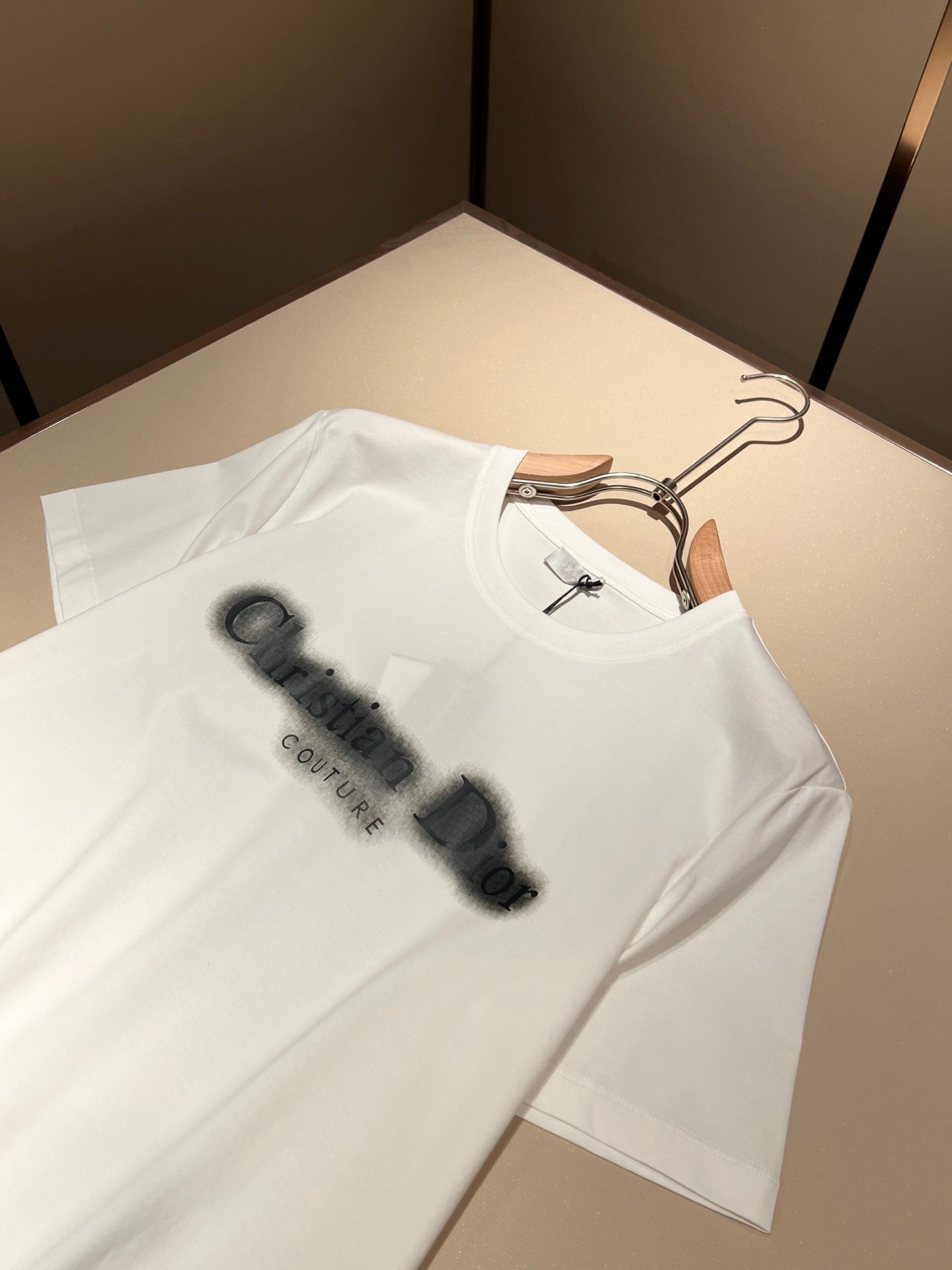 DIO* blurred logo cotton t-shirt