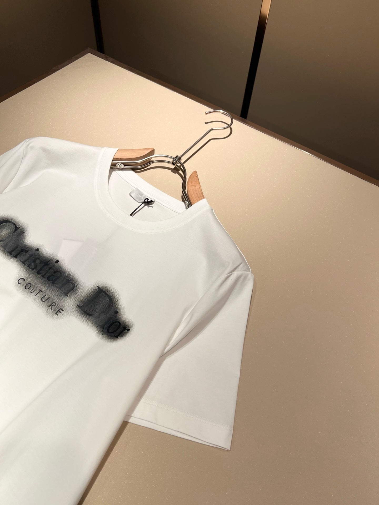 DIO* blurred logo cotton t-shirt