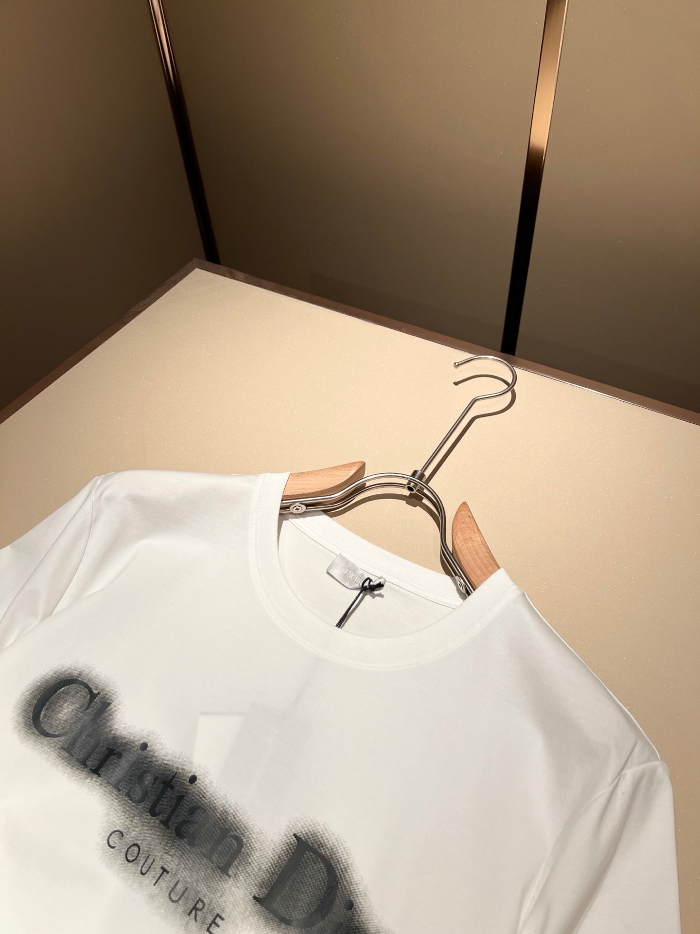 DIO* blurred logo cotton t-shirt