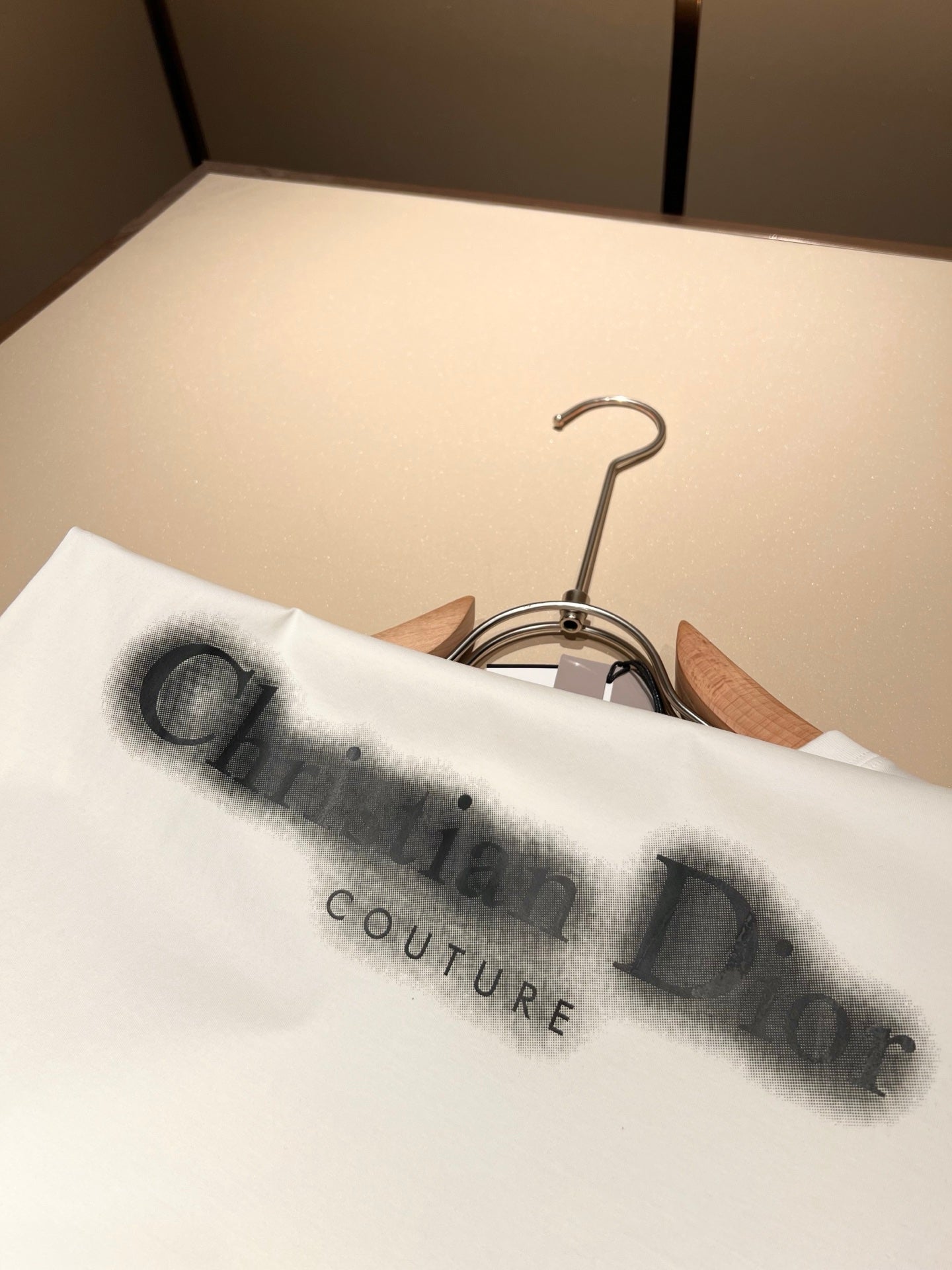 DIO* blurred logo cotton t-shirt