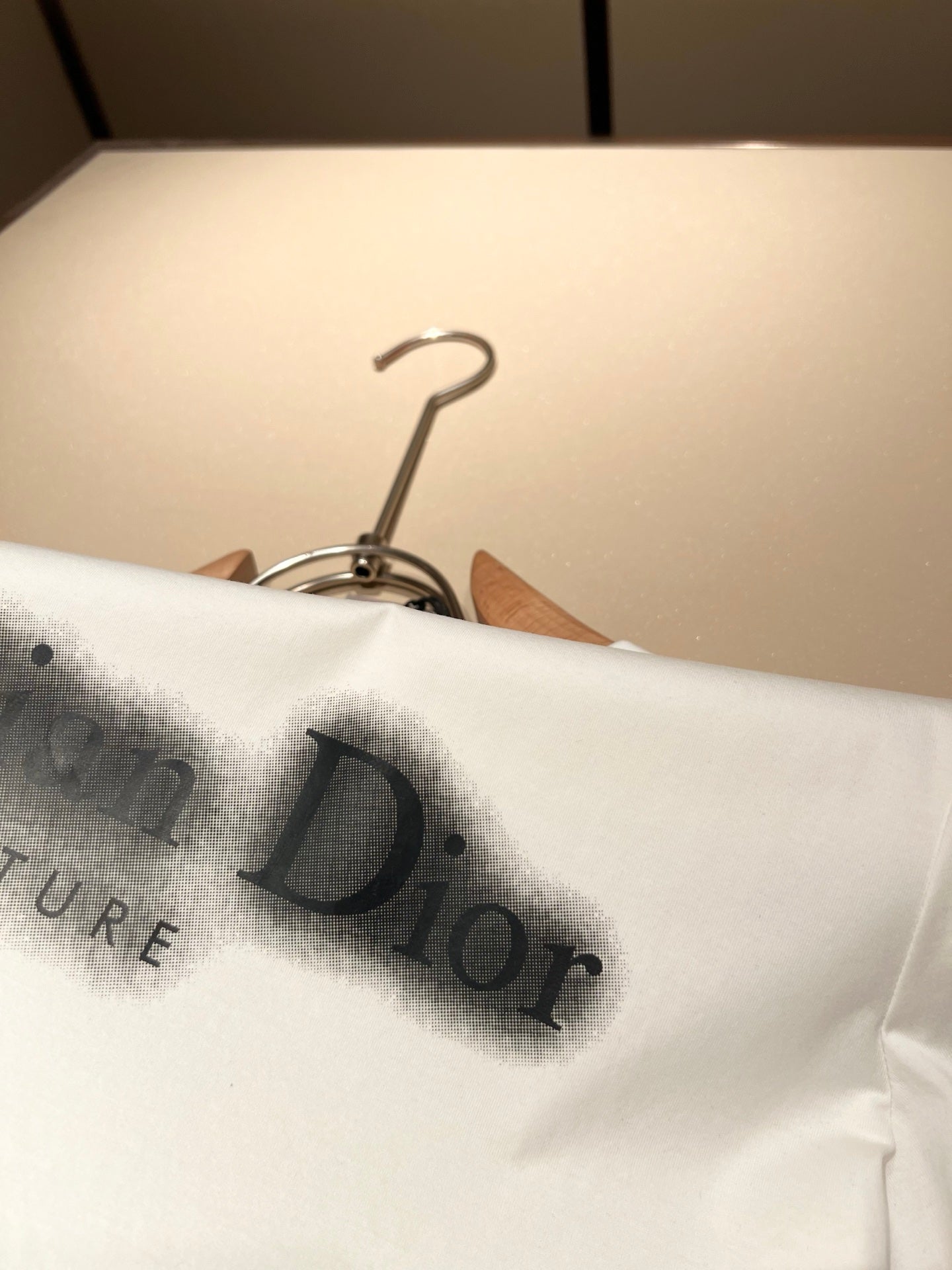 DIO* blurred logo cotton t-shirt