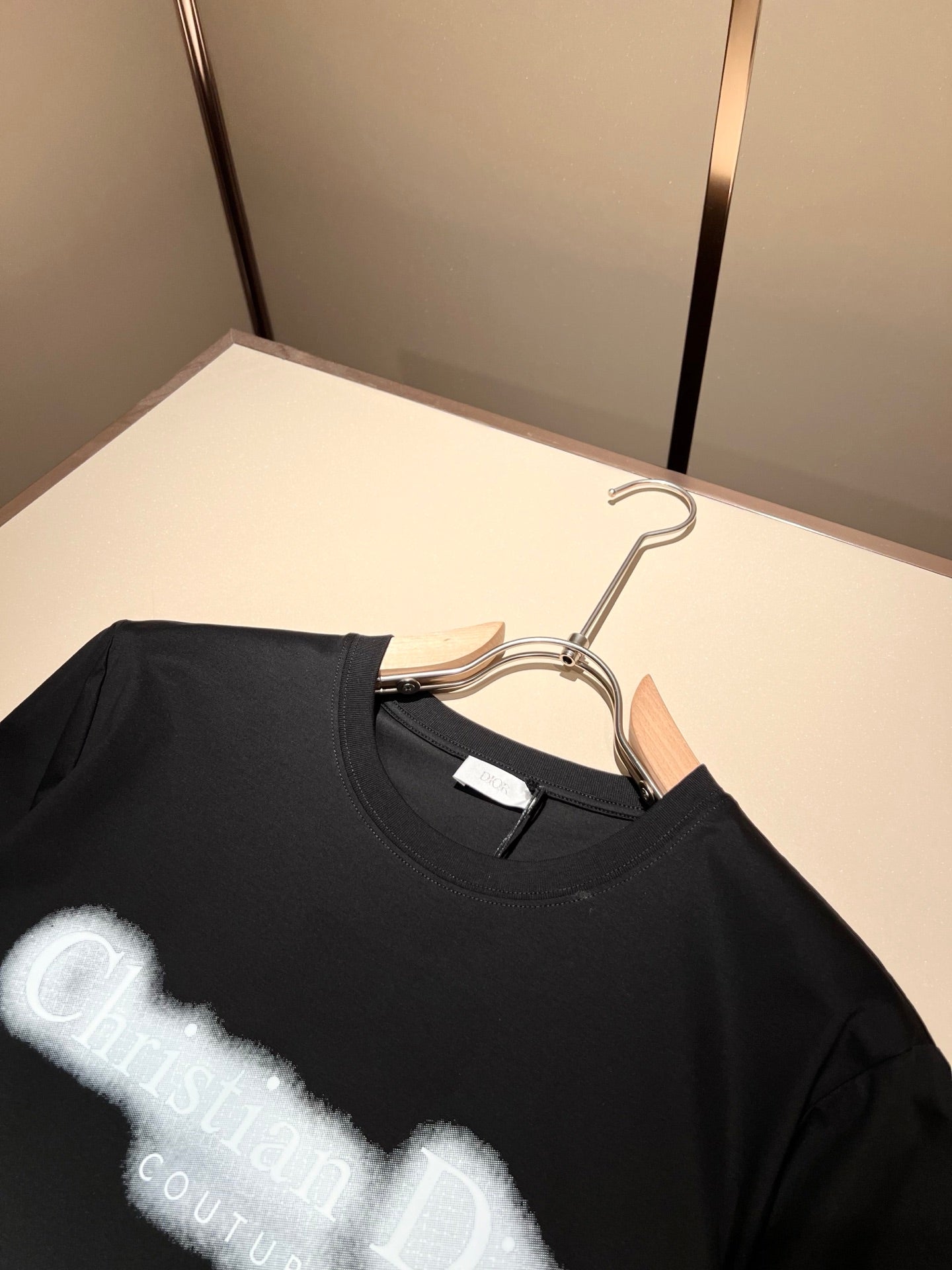 DIO* blurred logo cotton t-shirt