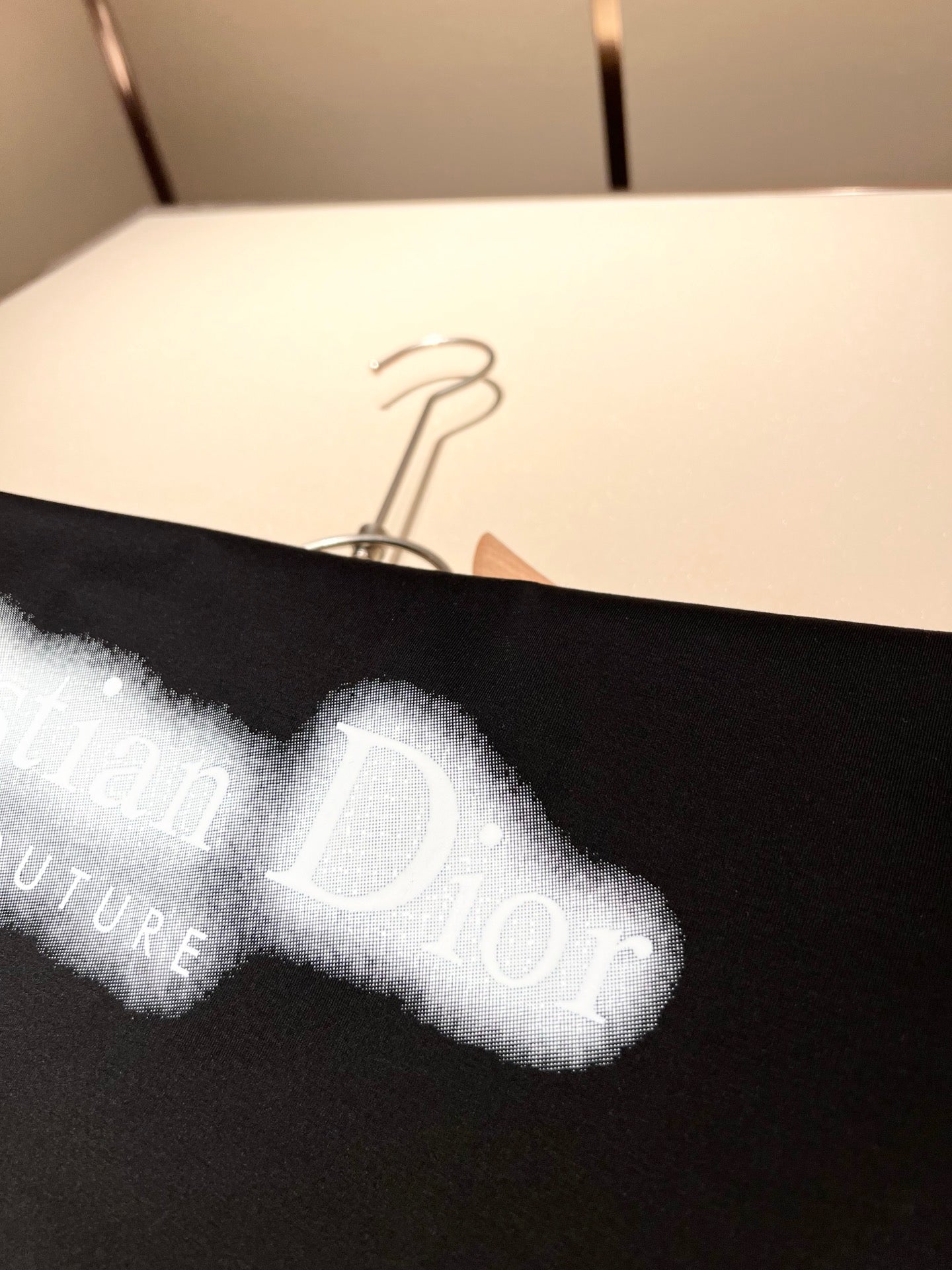 DIO* blurred logo cotton t-shirt