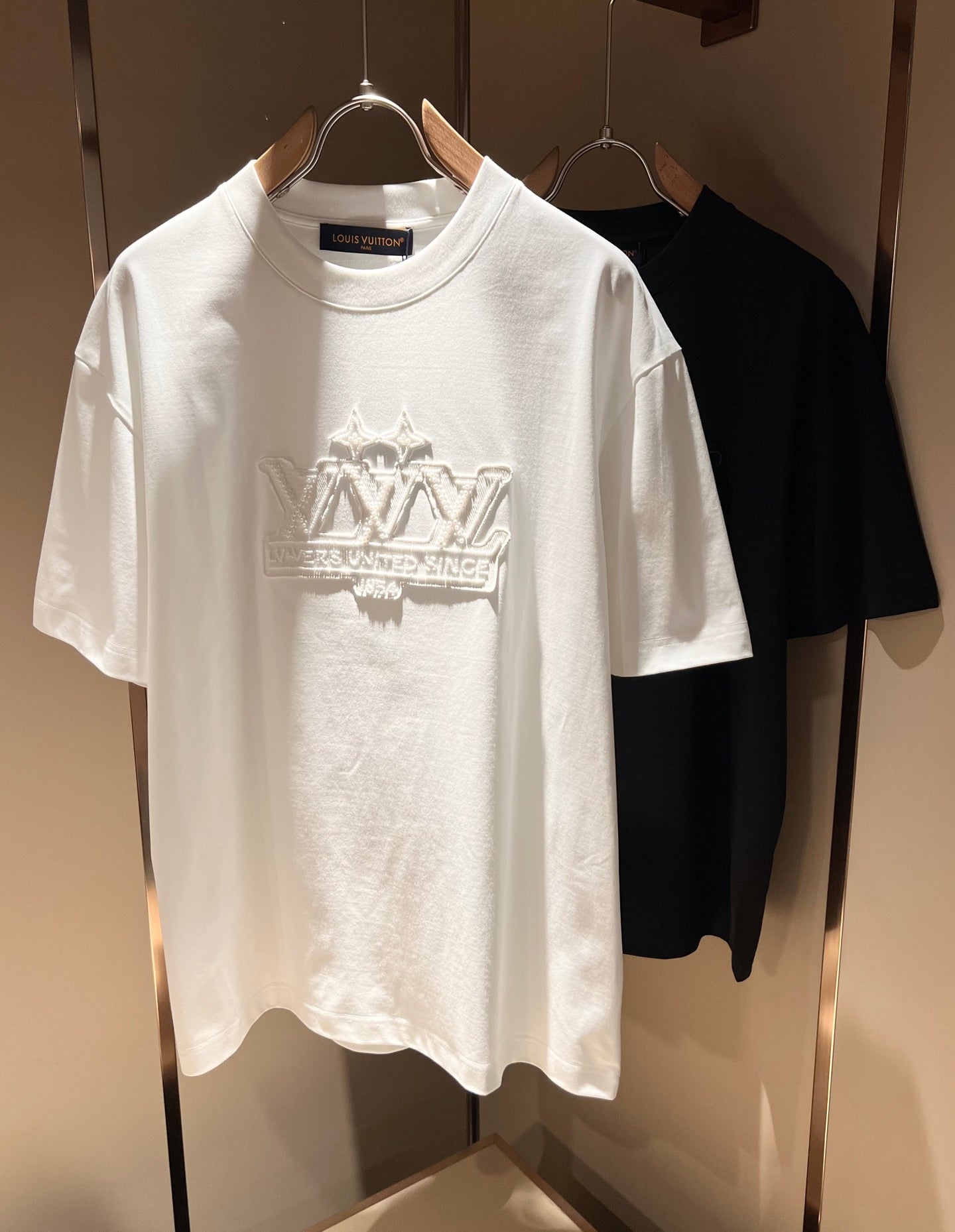 LOUI*V 2025ss embroidered logo cotton t-shirt