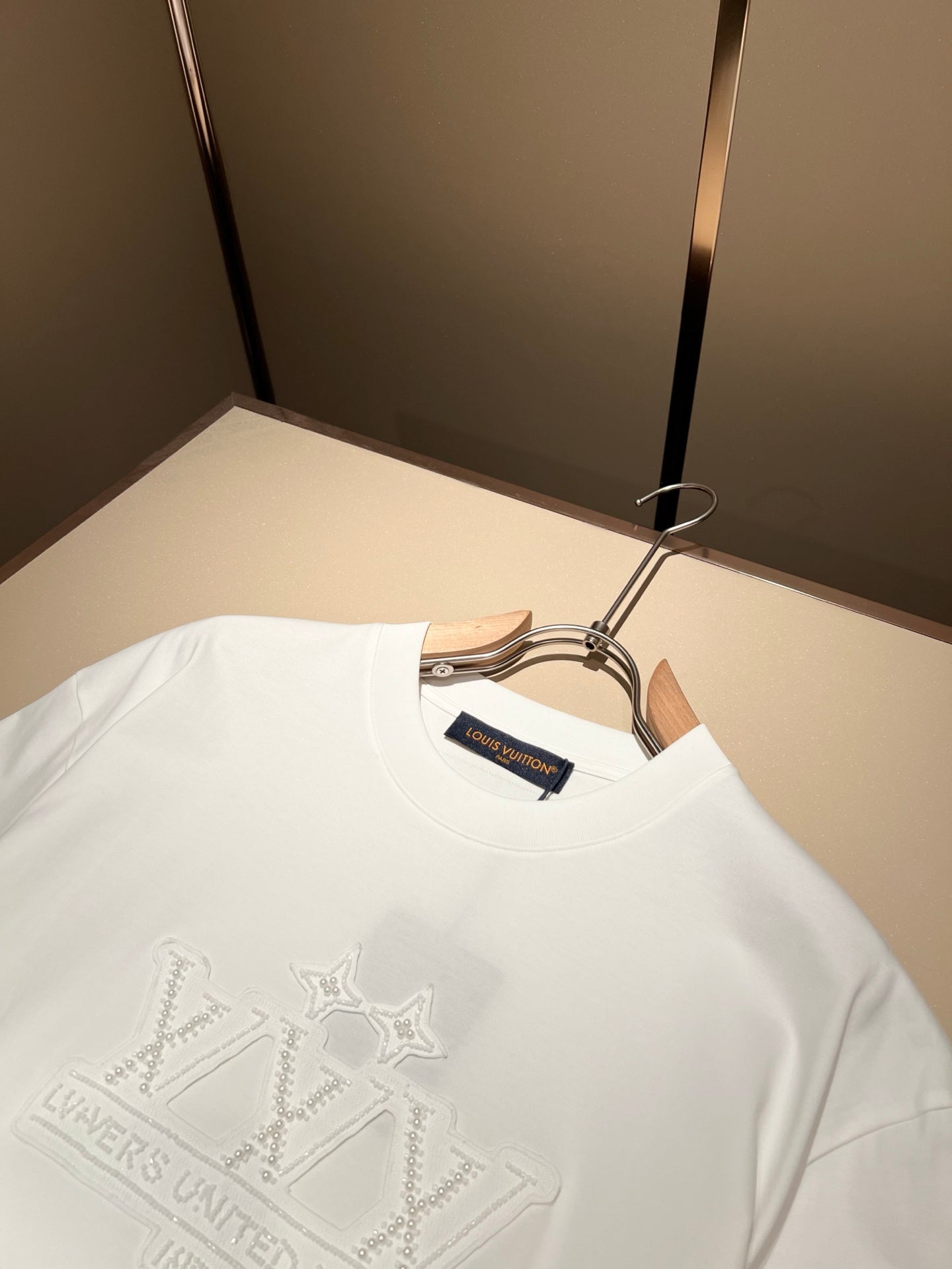 LOUI*V 2025ss embroidered logo cotton t-shirt