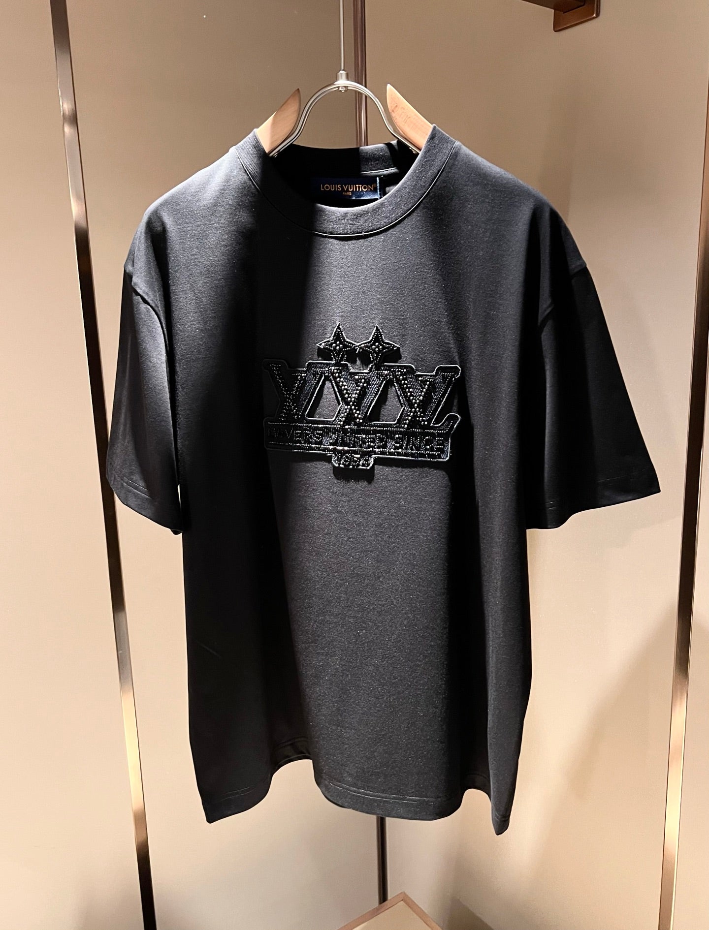 LOUI*V 2025ss embroidered logo cotton t-shirt