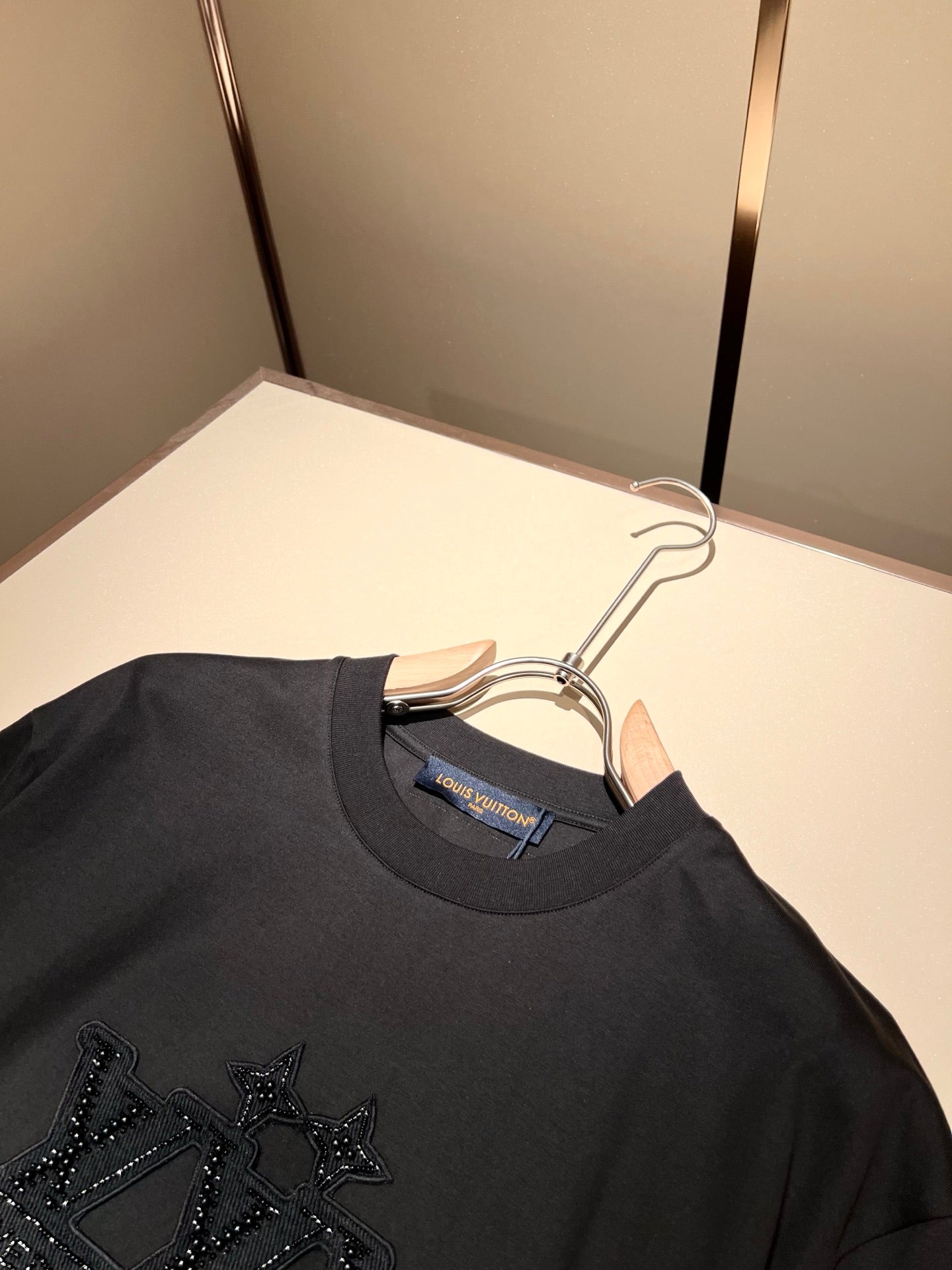 LOUI*V 2025ss embroidered logo cotton t-shirt