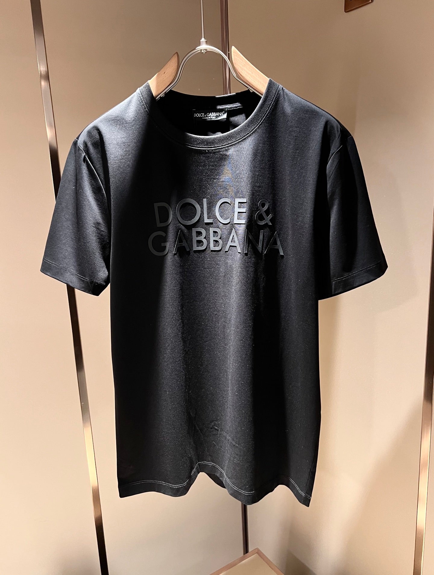 DOL*E&G Logo-embossed cotton t-shirt