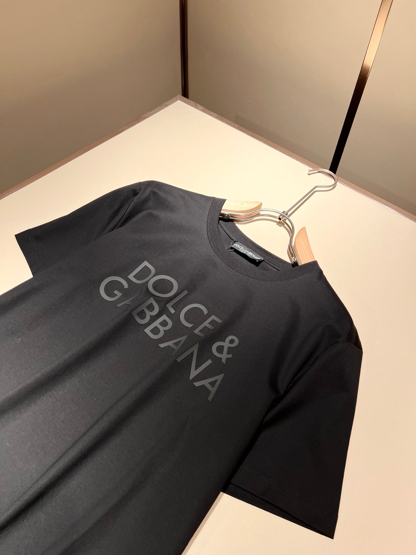 DOL*E&G Logo-embossed cotton t-shirt