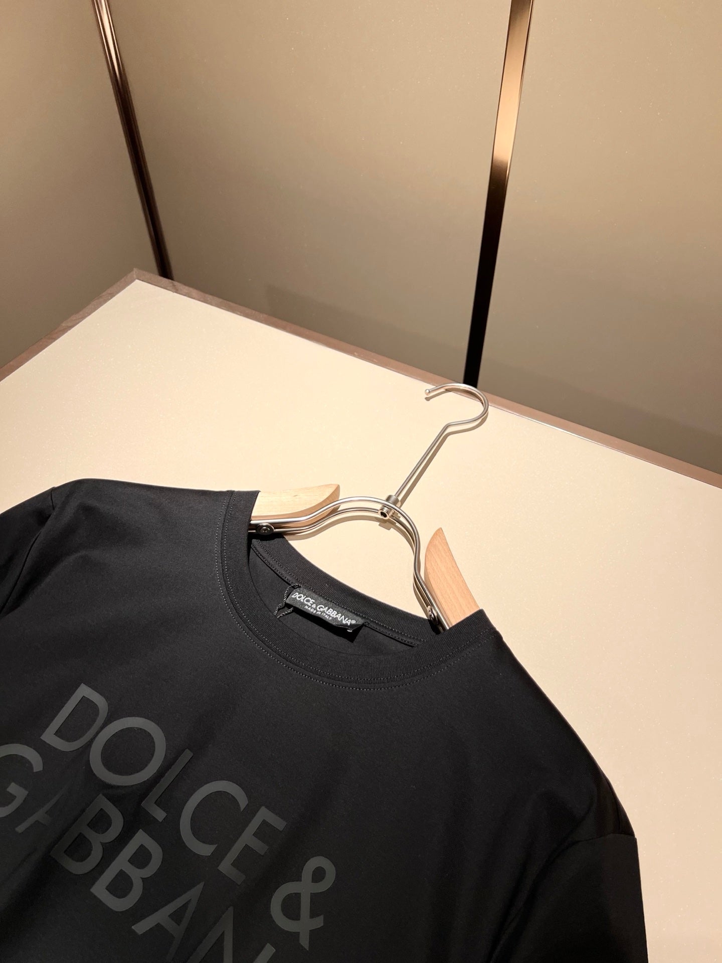DOL*E&G Logo-embossed cotton t-shirt