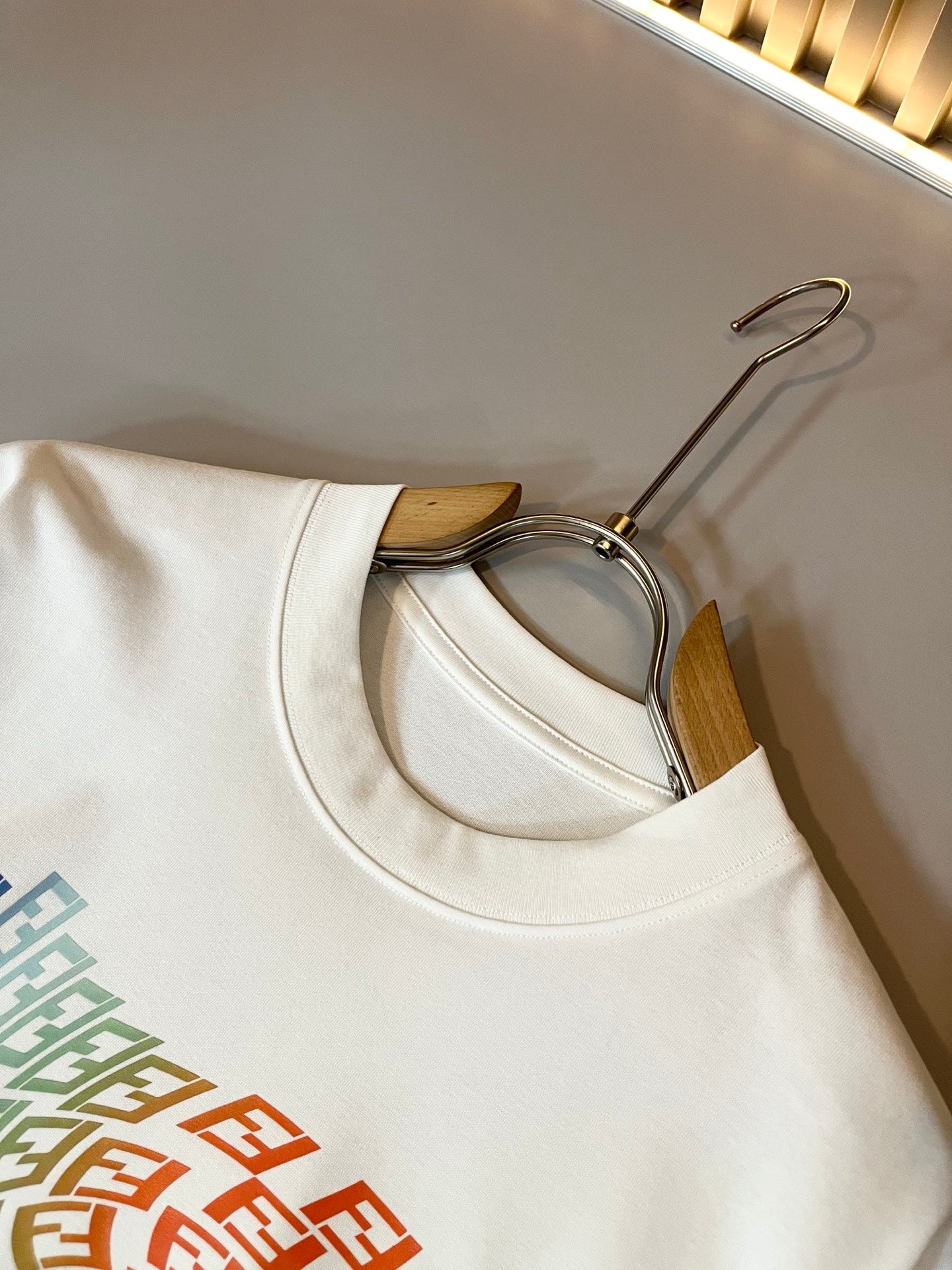 FEND1 printed pattern cotton t-shirt