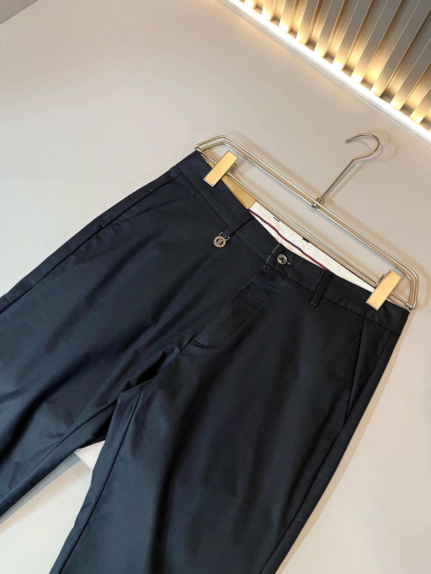 BURB* cotton blend casual trousers