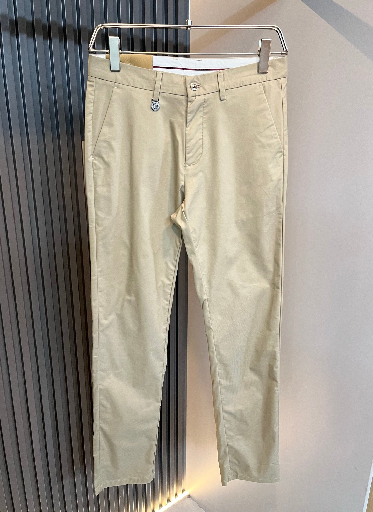 BURB* cotton blend casual trousers