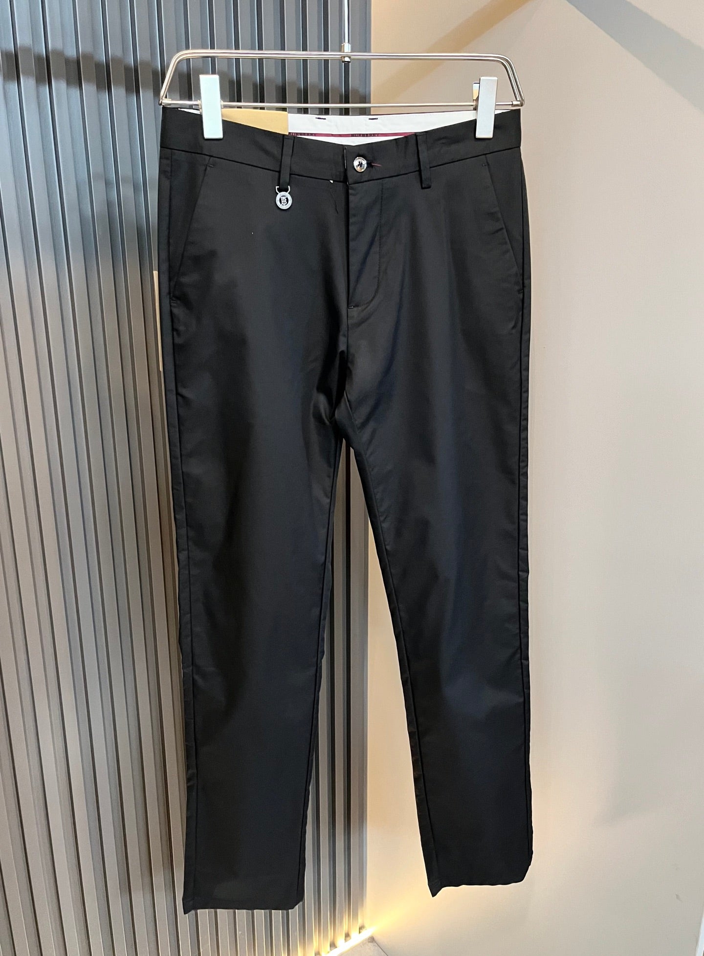 BURB* cotton blend casual trousers