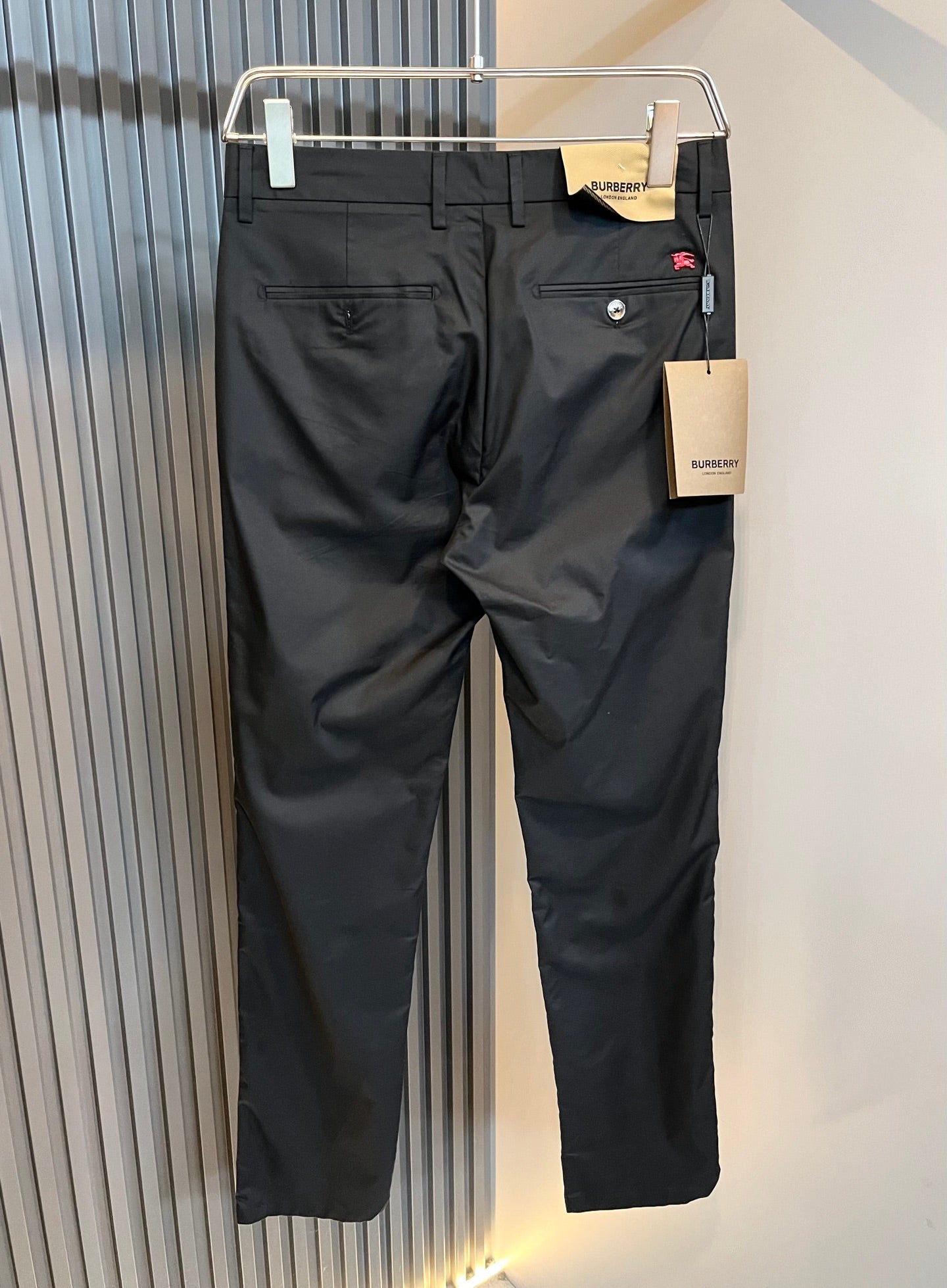 BURB* cotton blend casual trousers