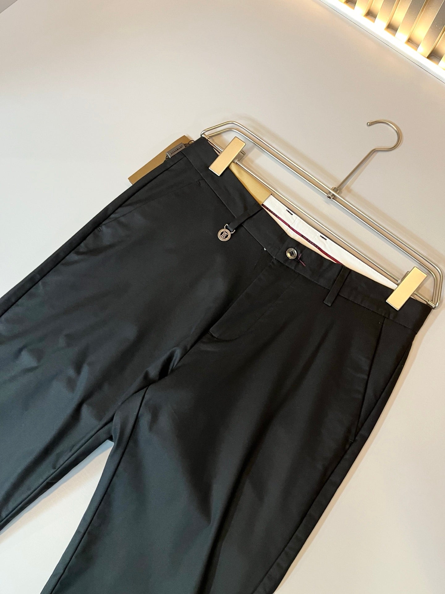 BURB* cotton blend casual trousers