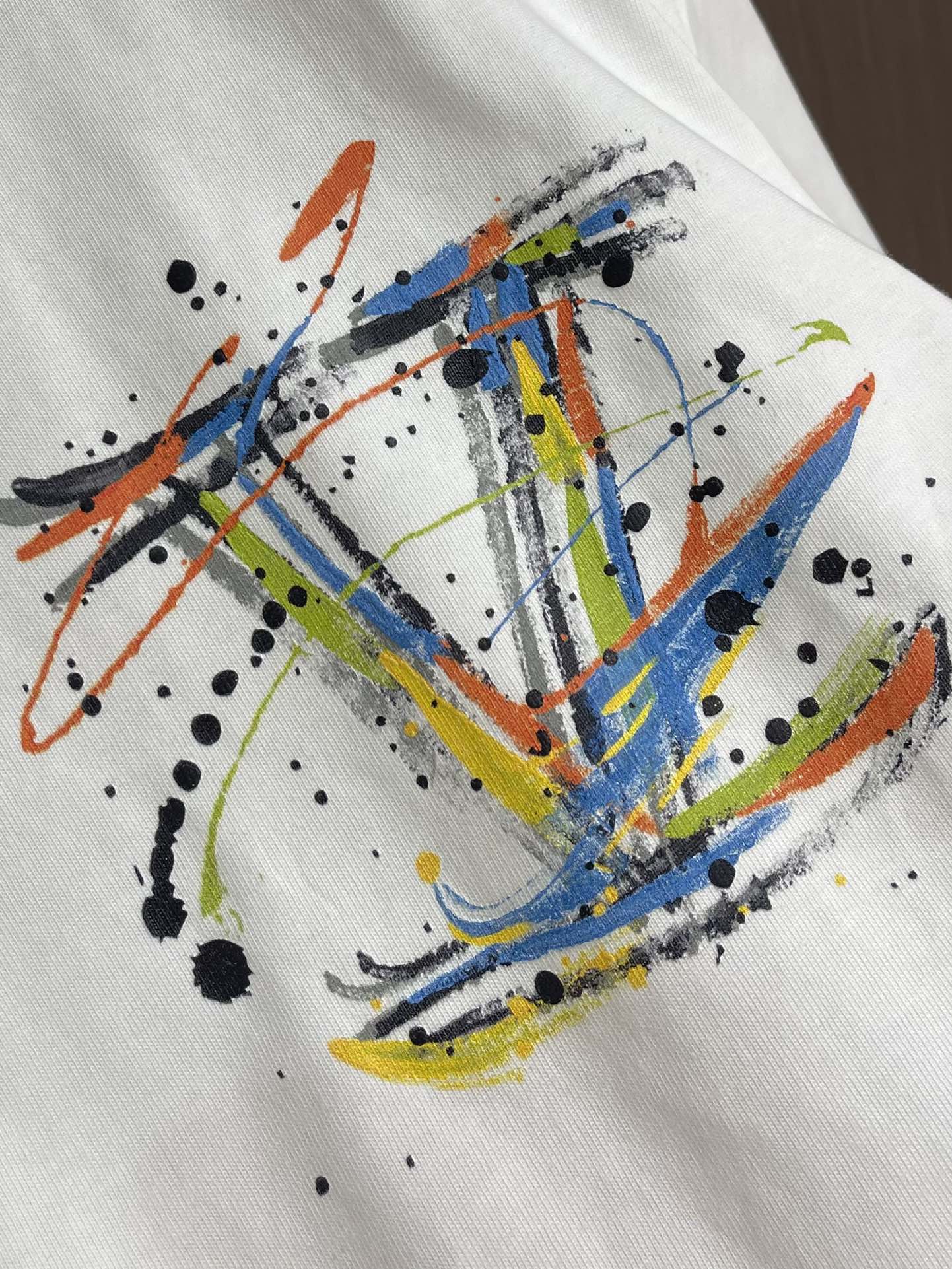 LOUI*V Printed painted T-shirt