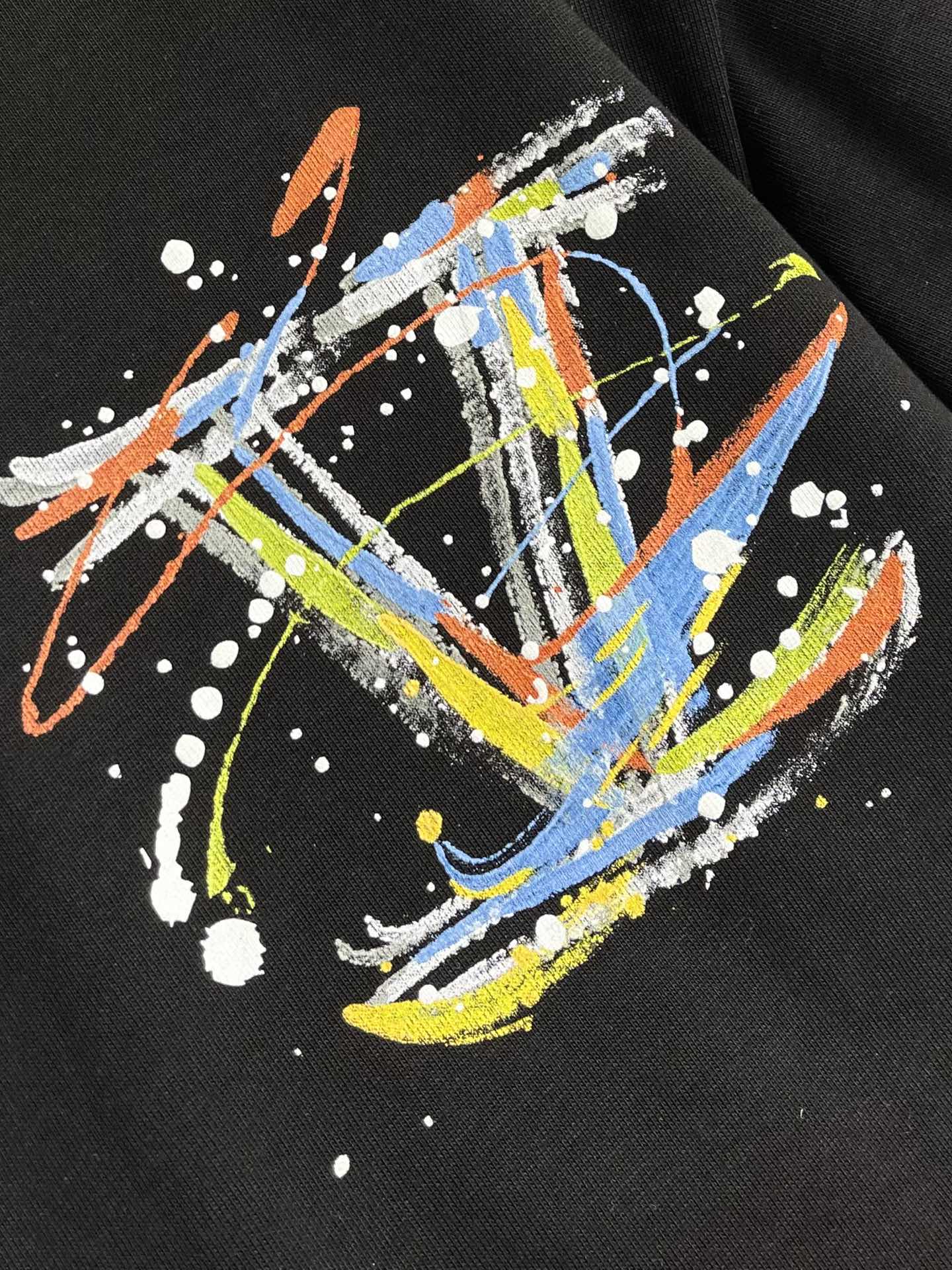 LOUI*V Printed painted T-shirt