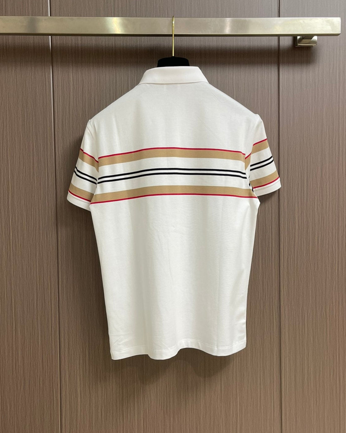BURB* Striped cotton polo shirt