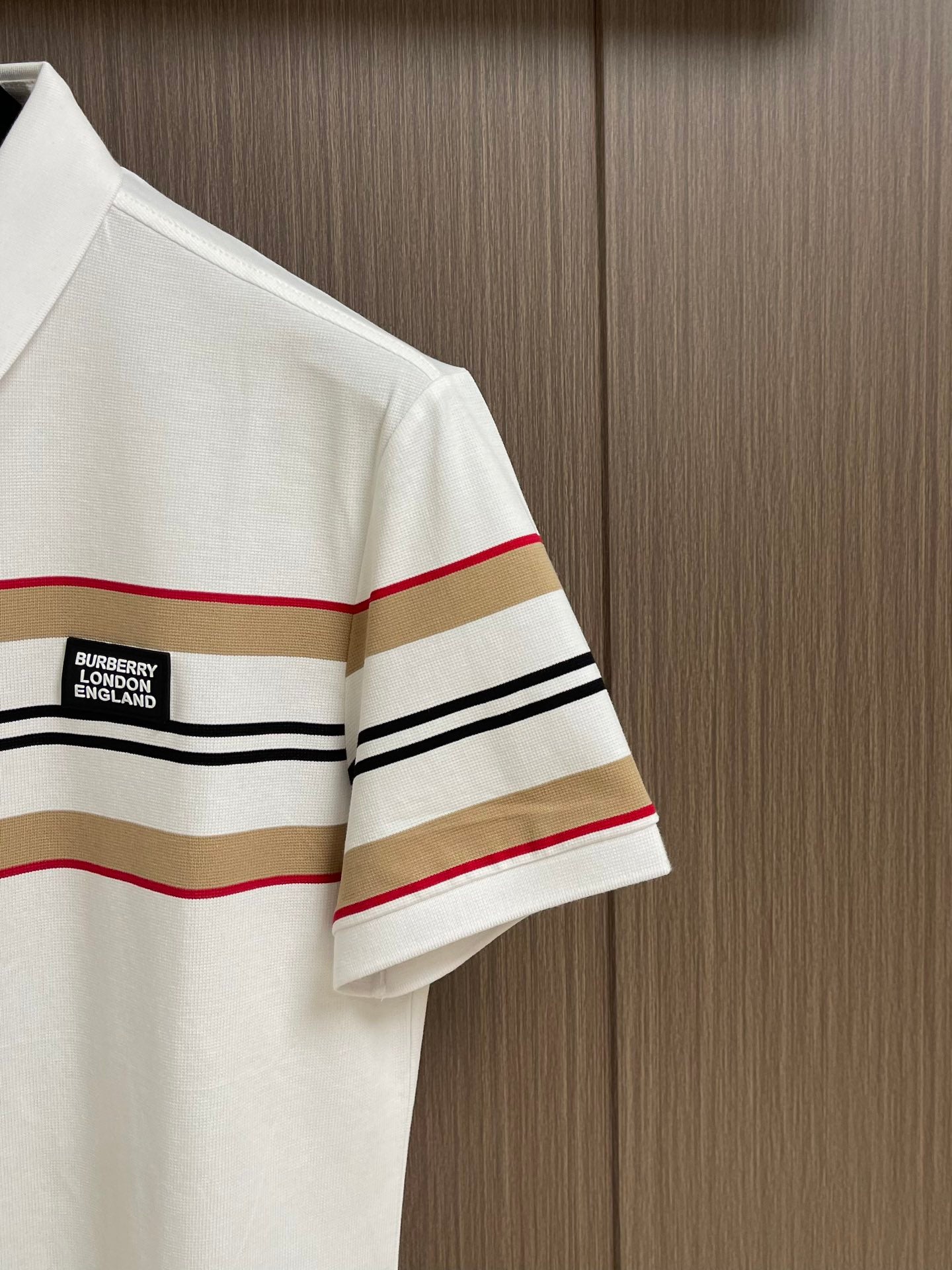 BURB* Striped cotton polo shirt