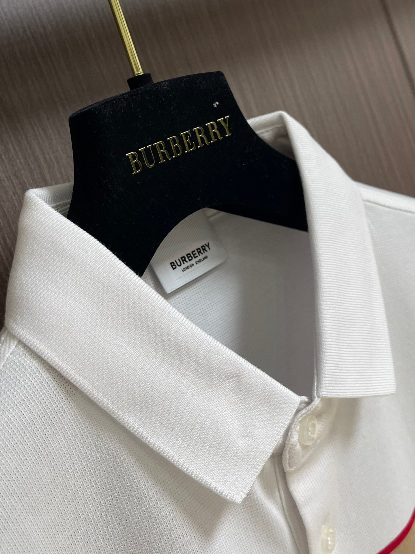 BURB* Striped cotton polo shirt