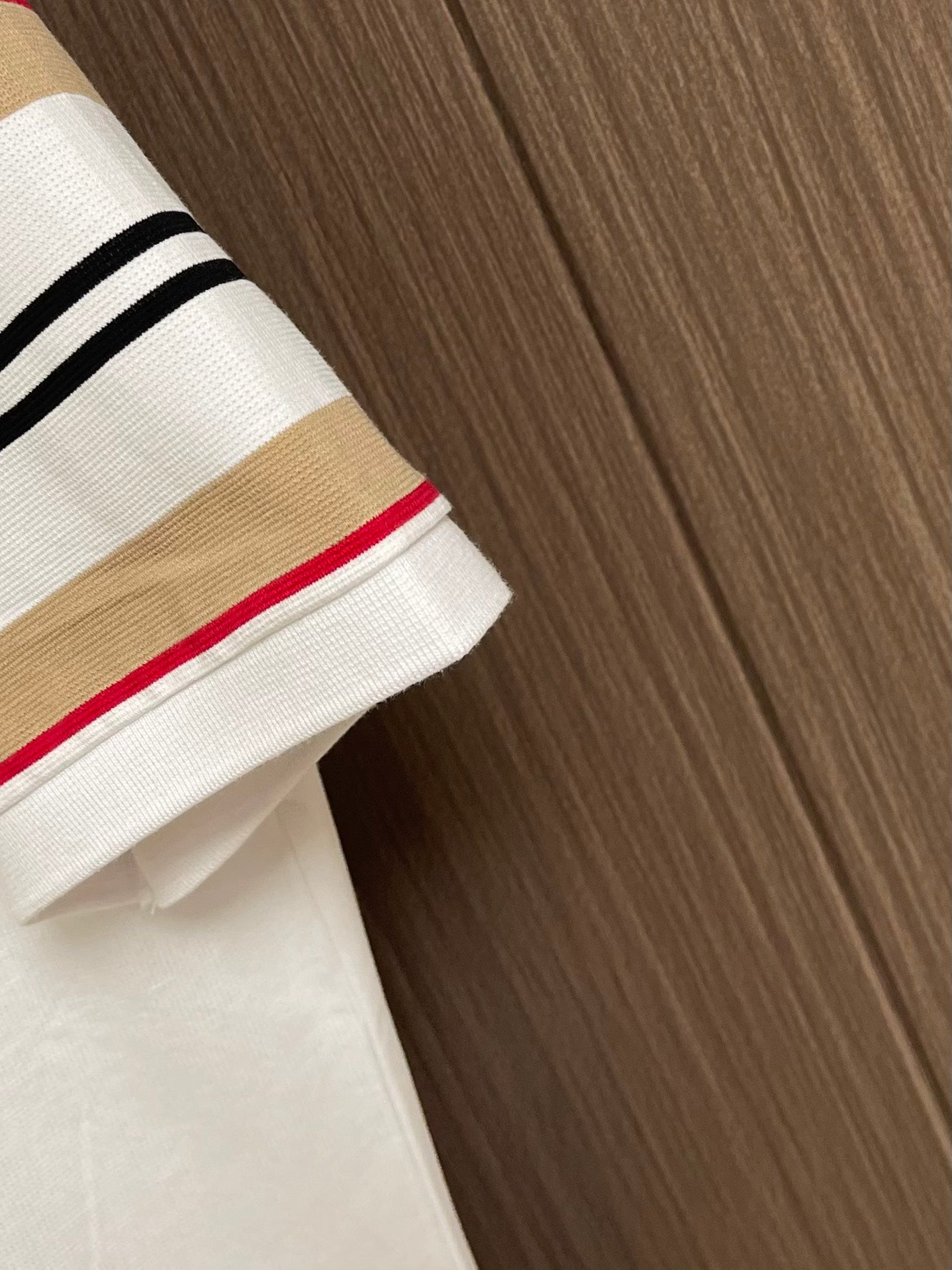 BURB* Striped cotton polo shirt