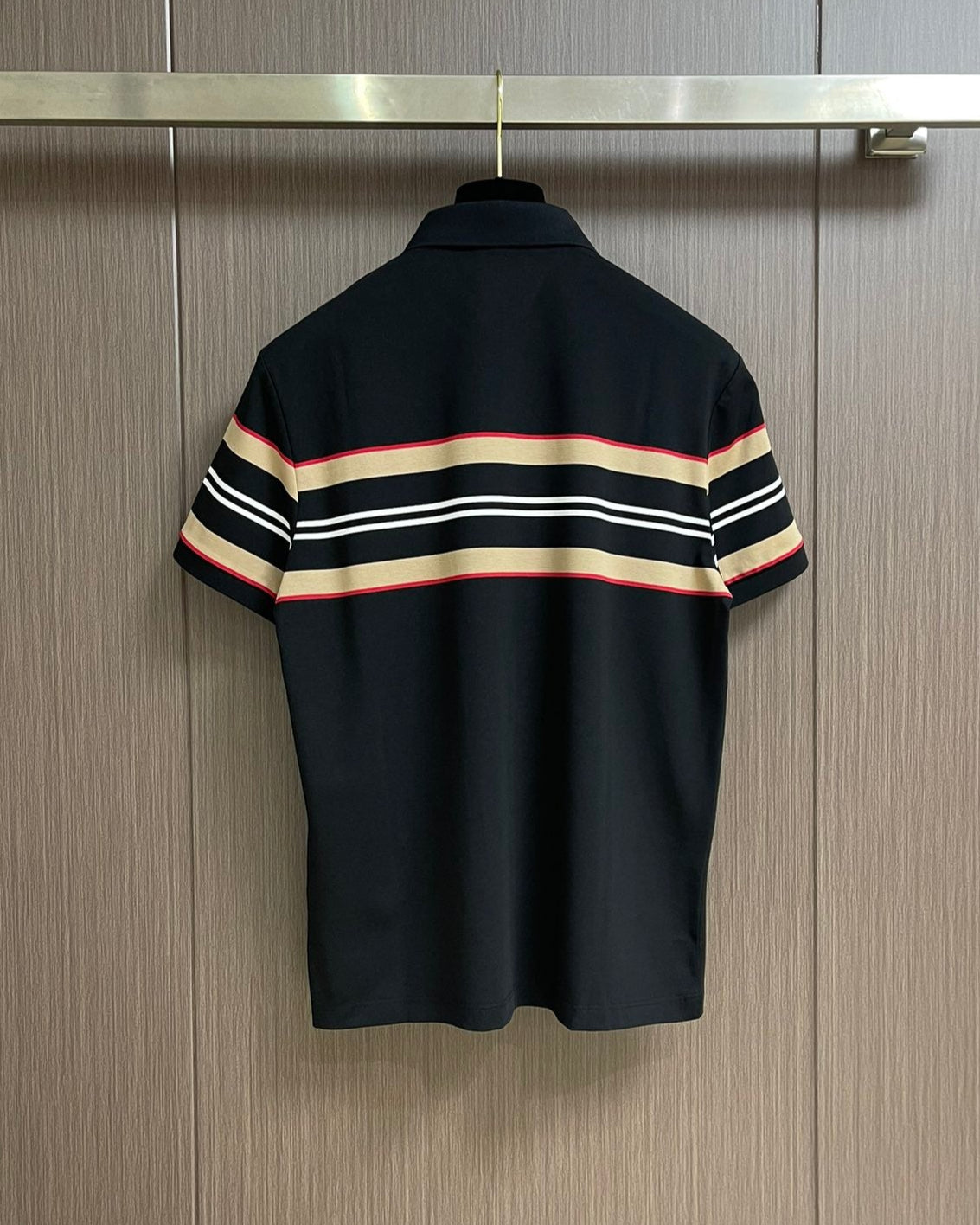 BURB* Striped cotton polo shirt