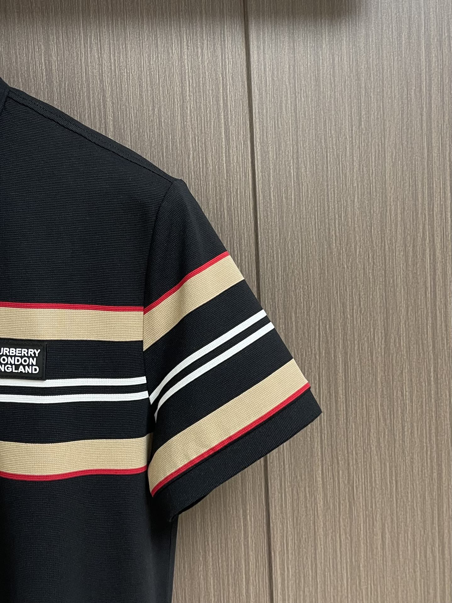 BURB* Striped cotton polo shirt