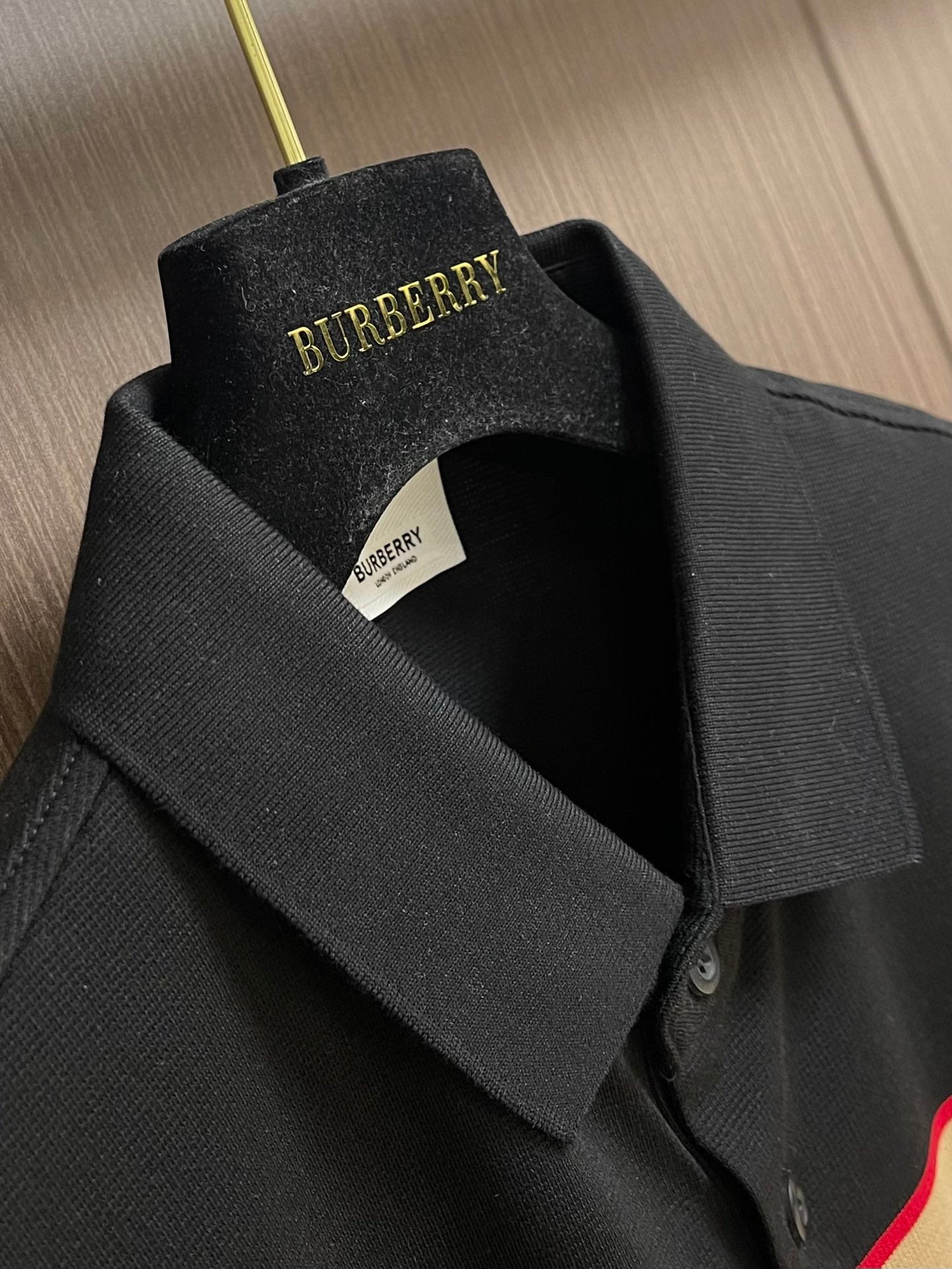 BURB* Striped cotton polo shirt