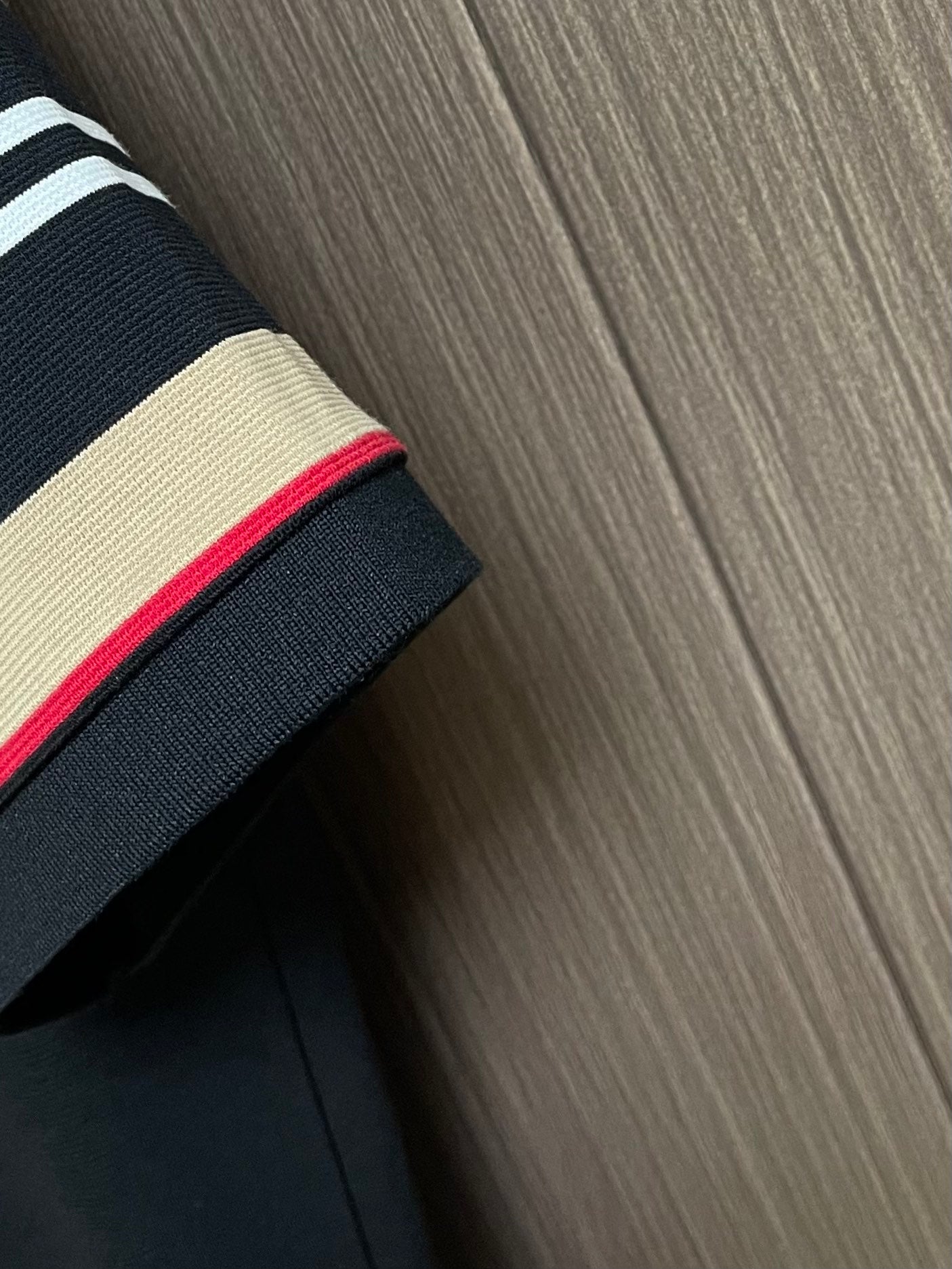 BURB* Striped cotton polo shirt