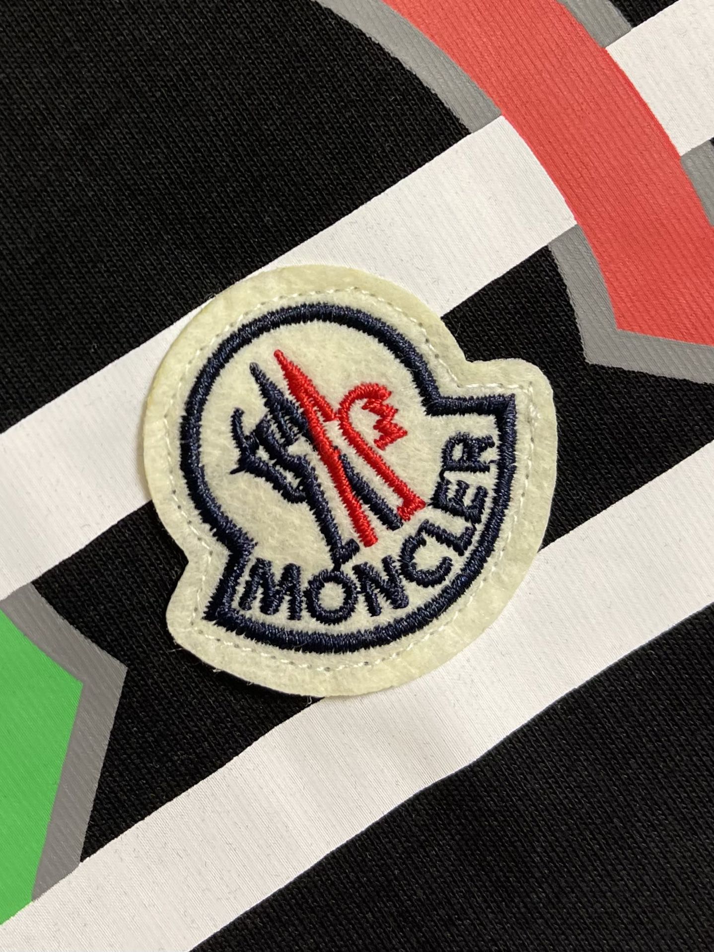 MONCL* Logo Cotton T-Shirt