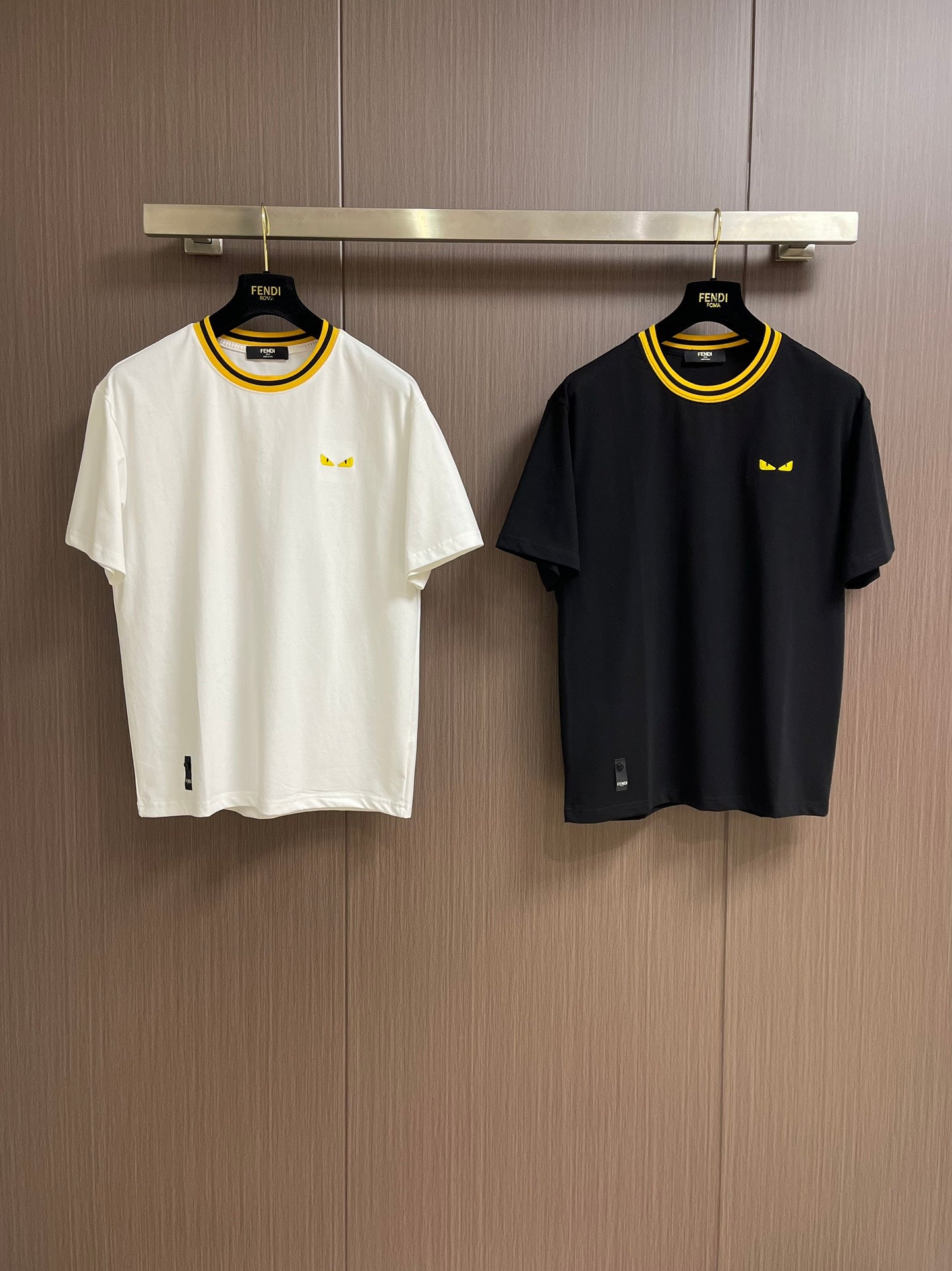 FEND1 Embroidered logo T-shirt