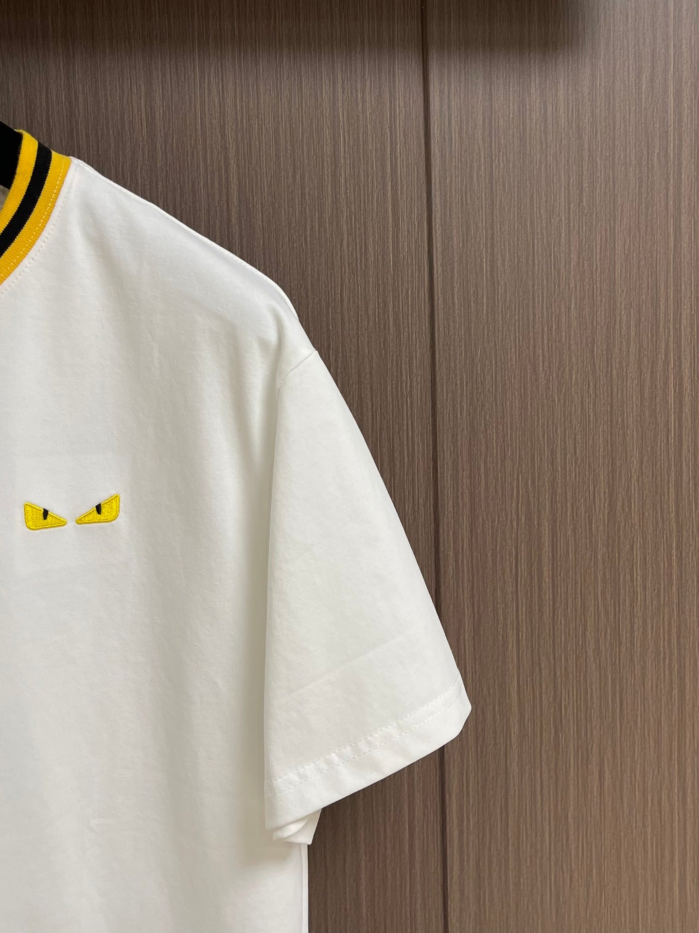 FEND1 Embroidered logo T-shirt