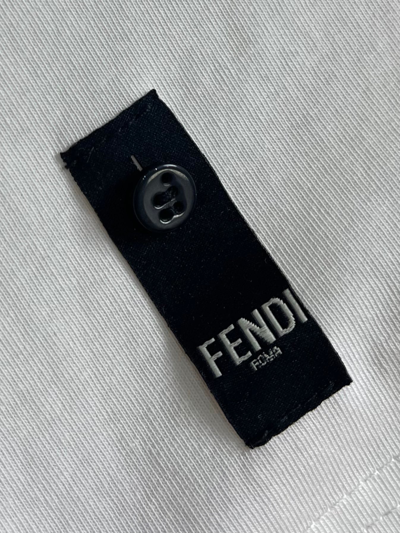 FEND1 Embroidered logo T-shirt